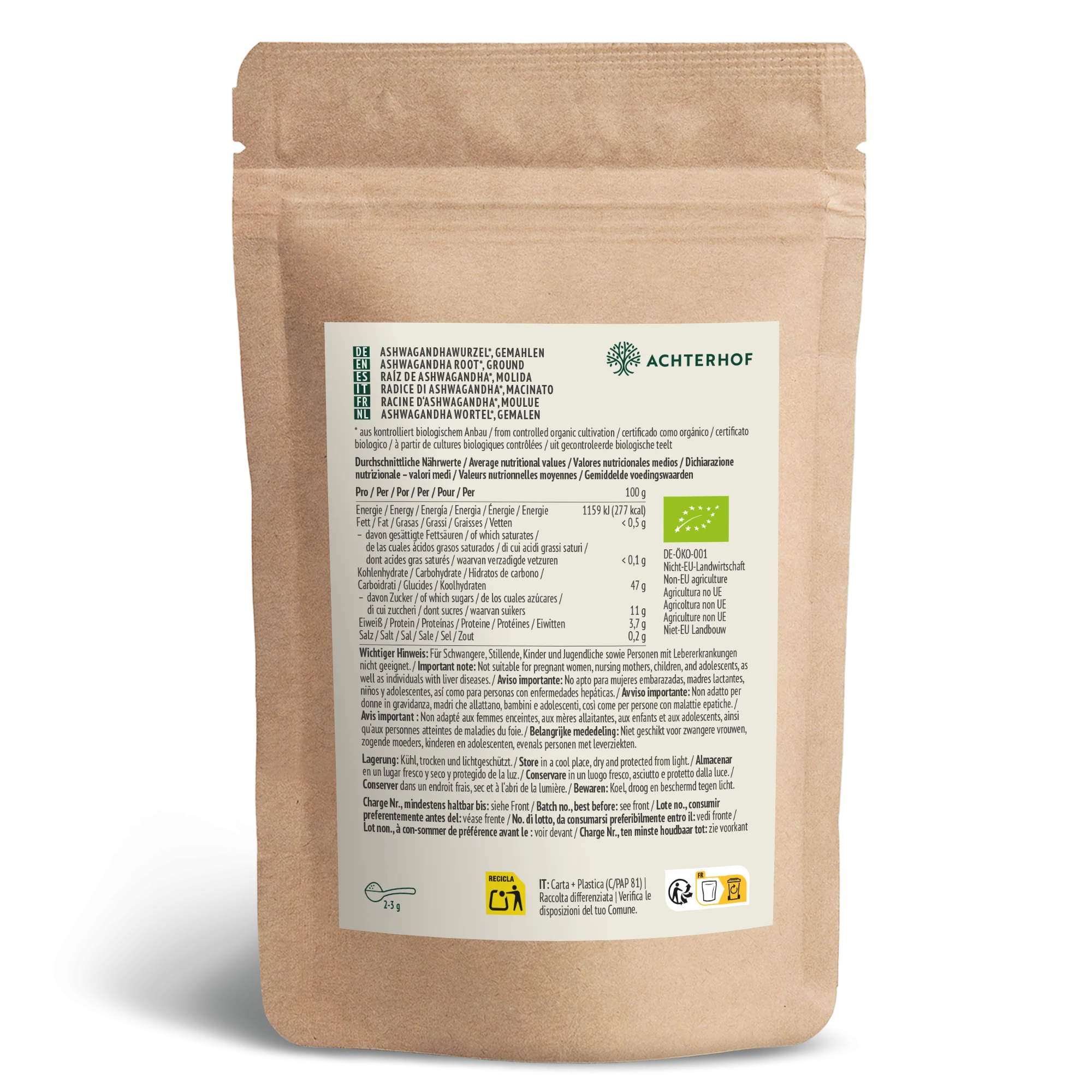 Bio Ashwagandha Pulver (250g) - Image 11