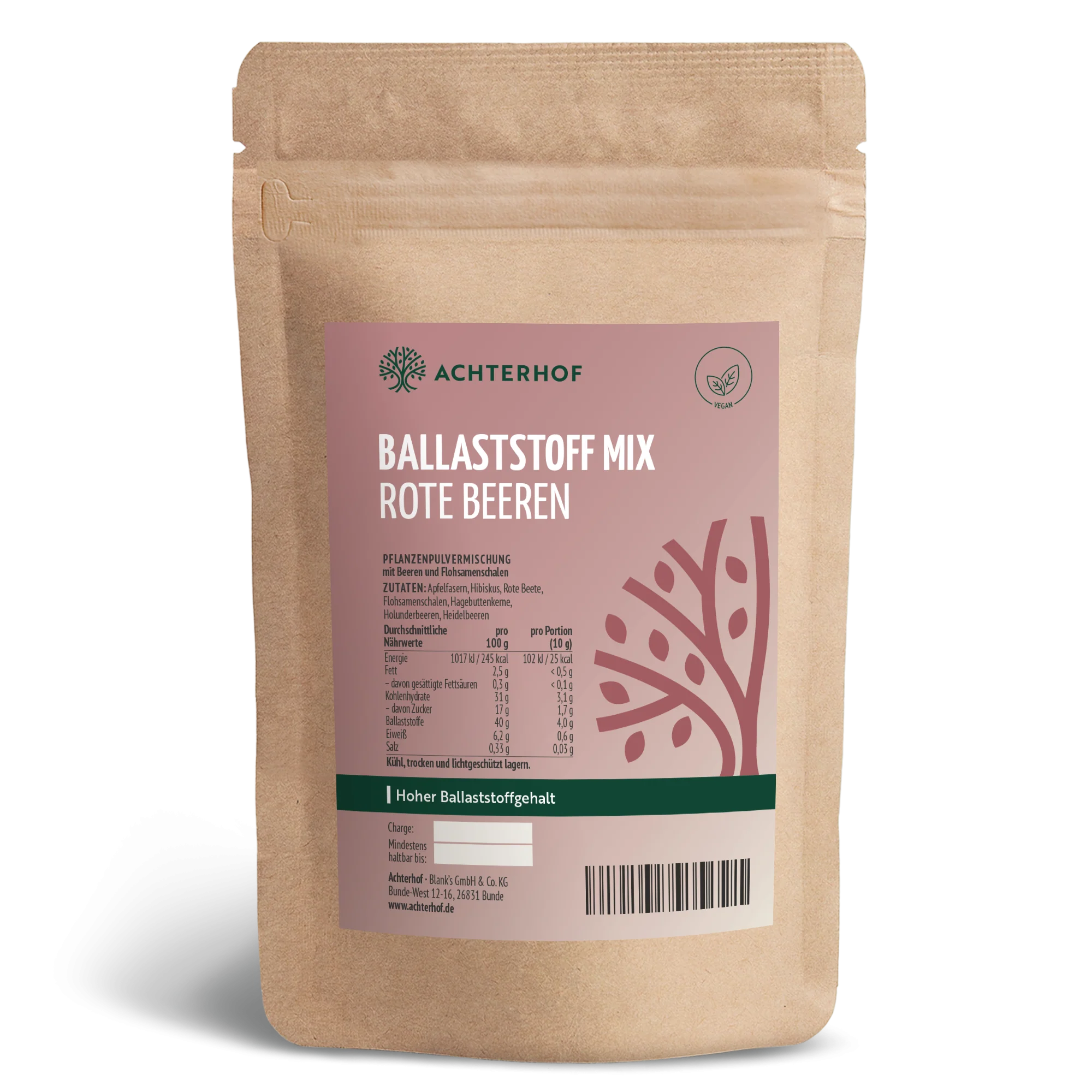 Ballaststoff Mix rote Beeren (250g)