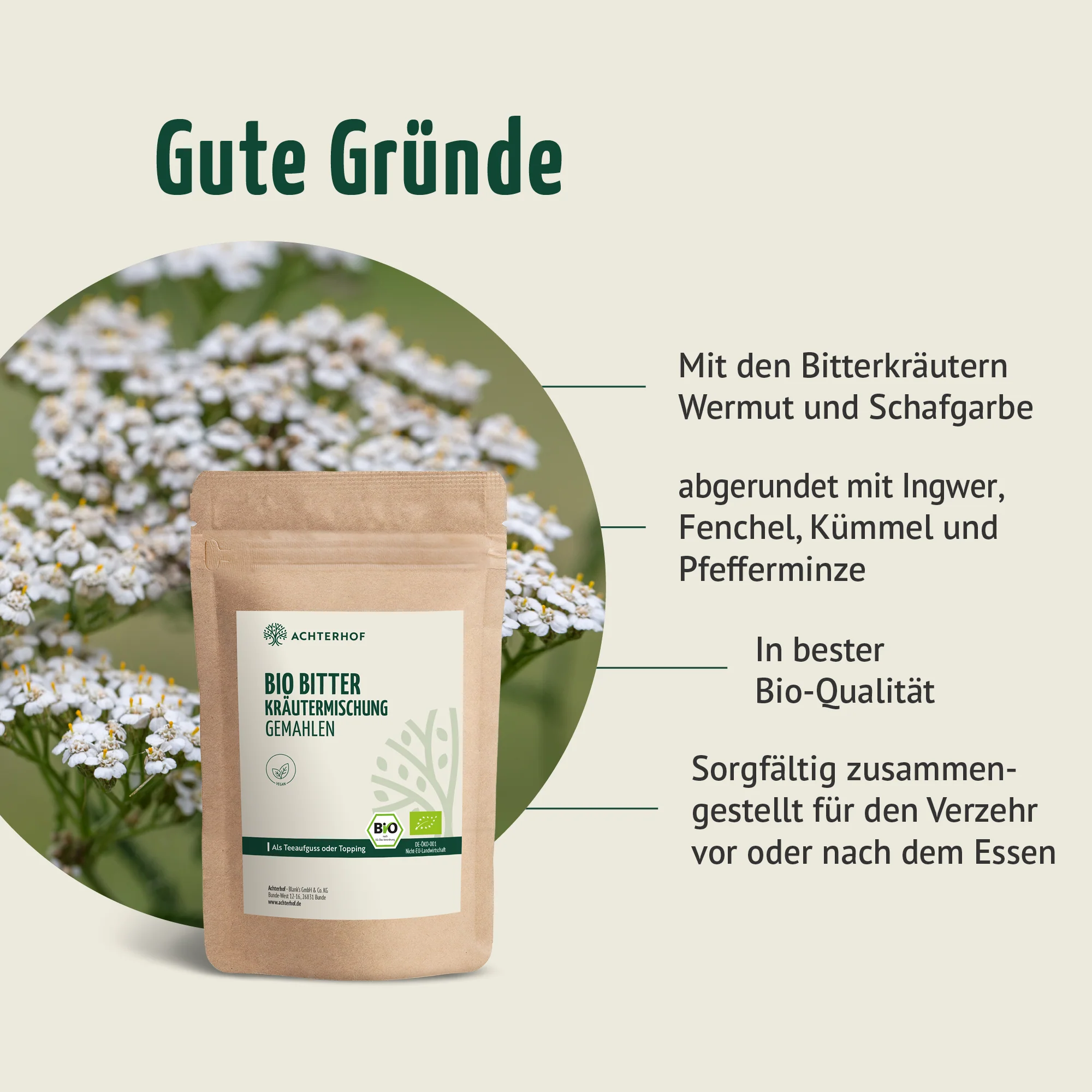 Bio Bitter Kräutermischung gemahlen (100g) - Image 3