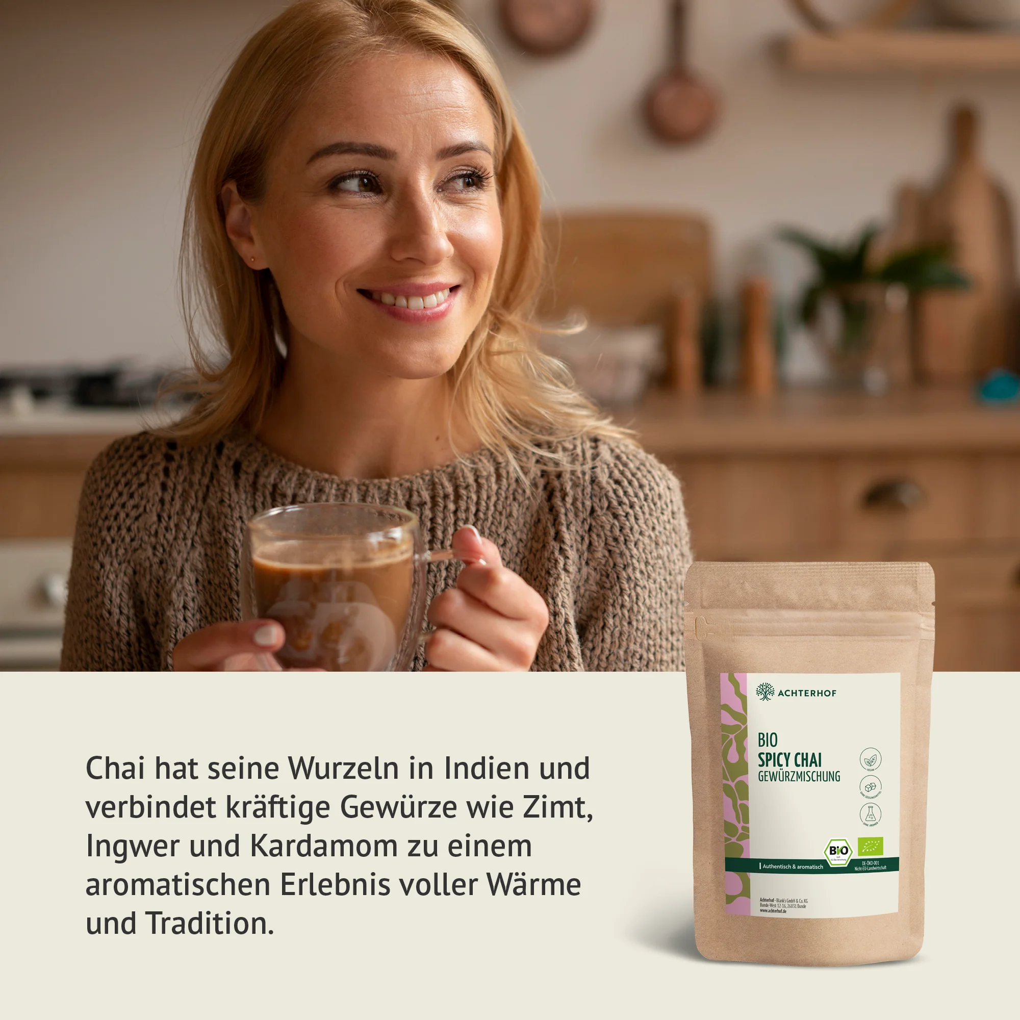 Bio Spicy Chai Gewürzmischung – zuckerfrei (250g) - Image 5