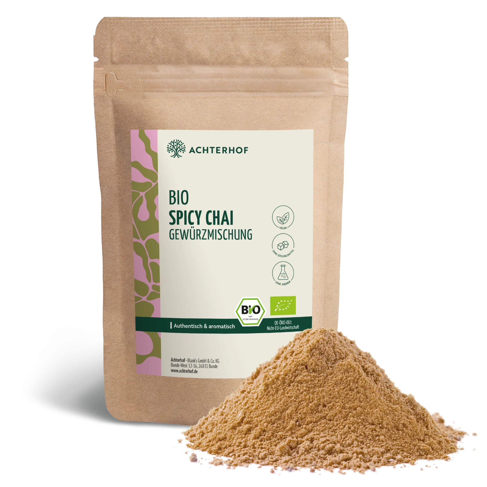 Bio Spicy Chai Gewürzmischung – zuckerfrei (500g) - Image 2