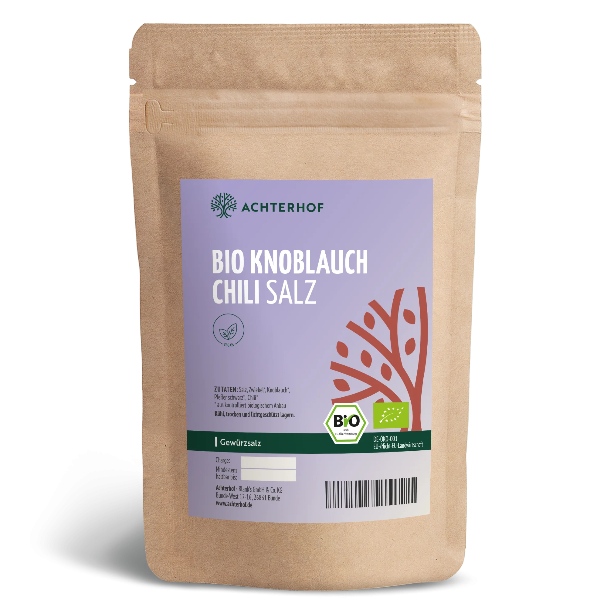 Bio Chili Knoblauch Salz (100g)