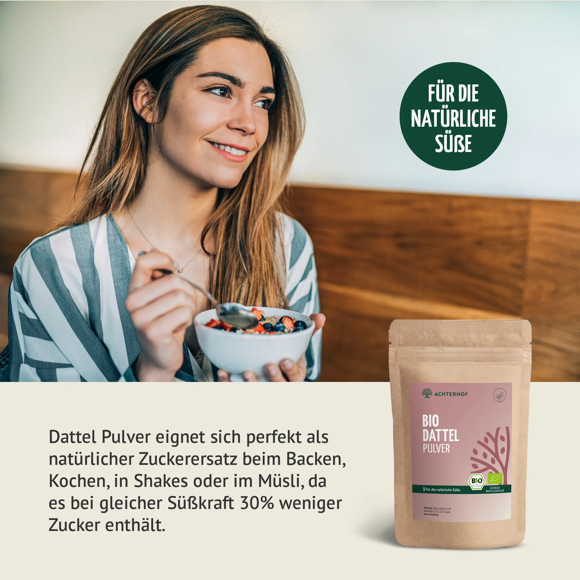 Bio Dattel Pulver (100g) - Image 5