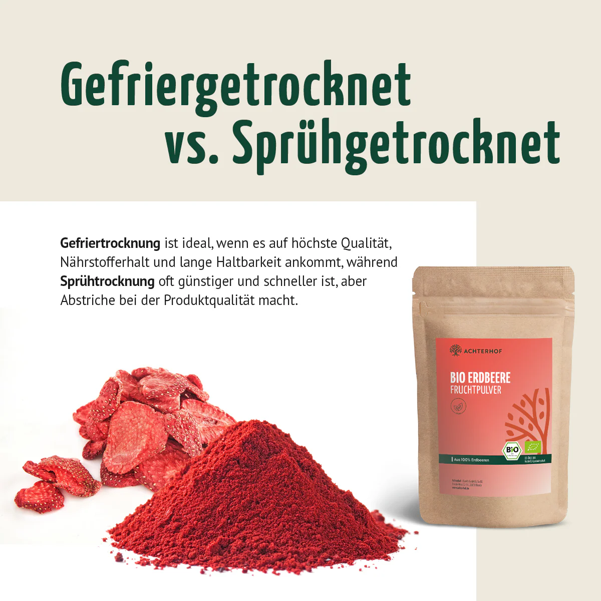 Bio Erdbeere Fruchtpulver (100g) - Image 8