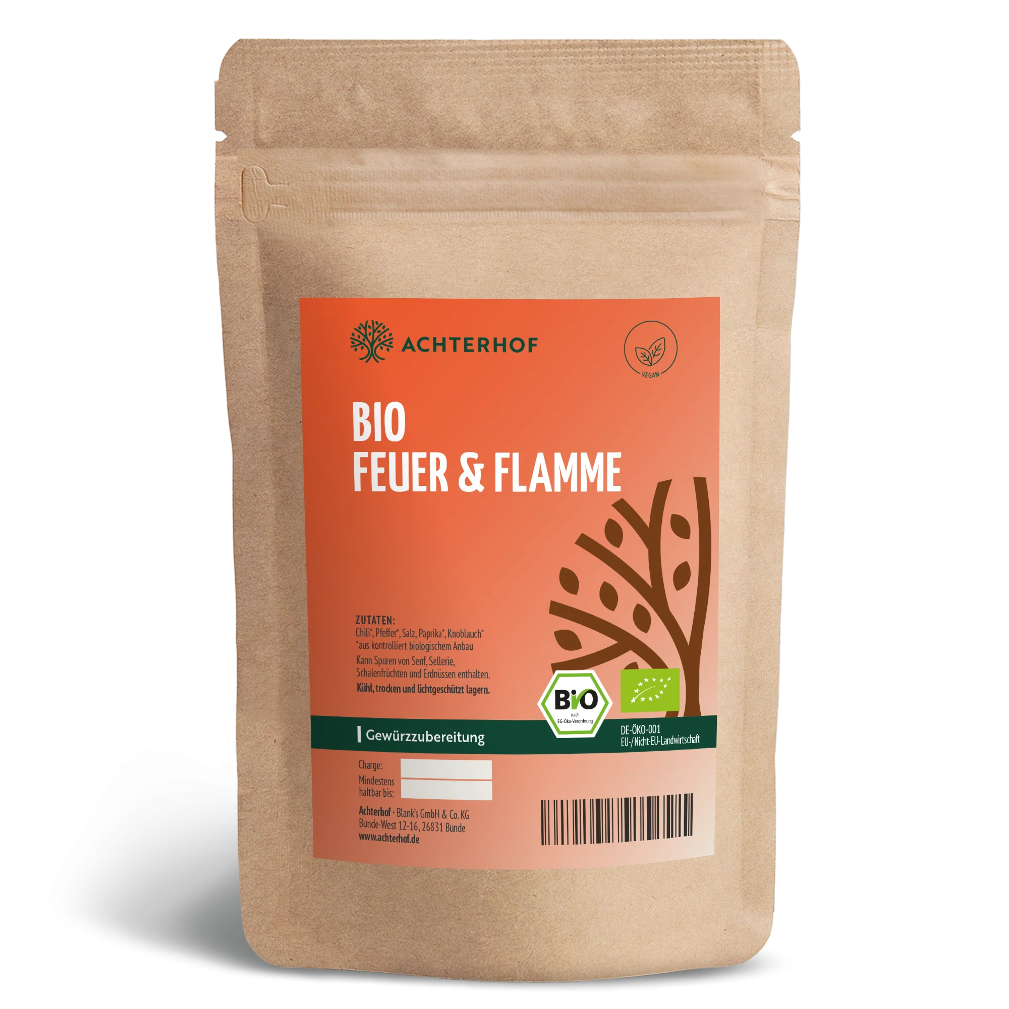 Bio Feuer & Flamme Gewürzzubereitung (100g)