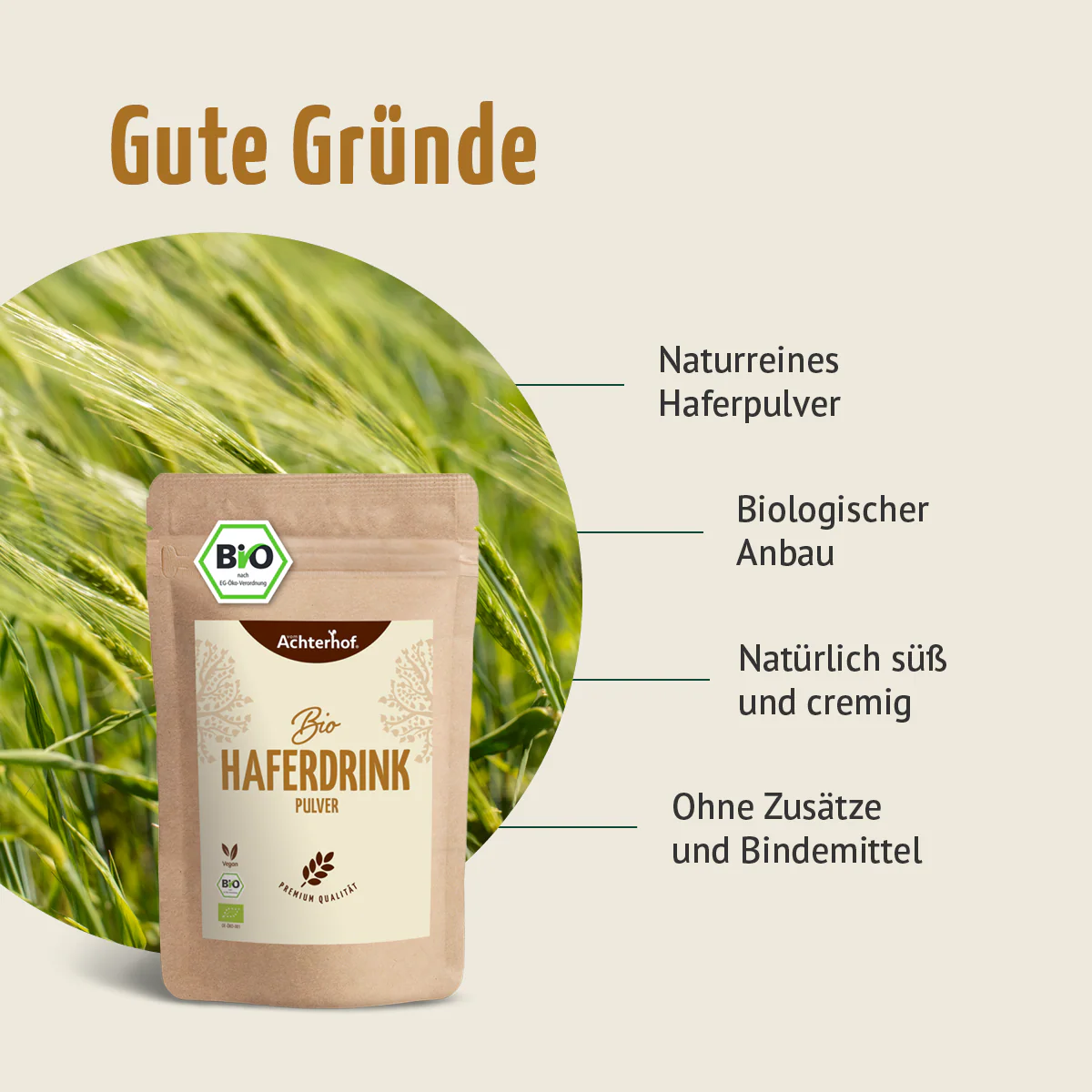 Bio Haferdrink Pulver (500g) - Image 5