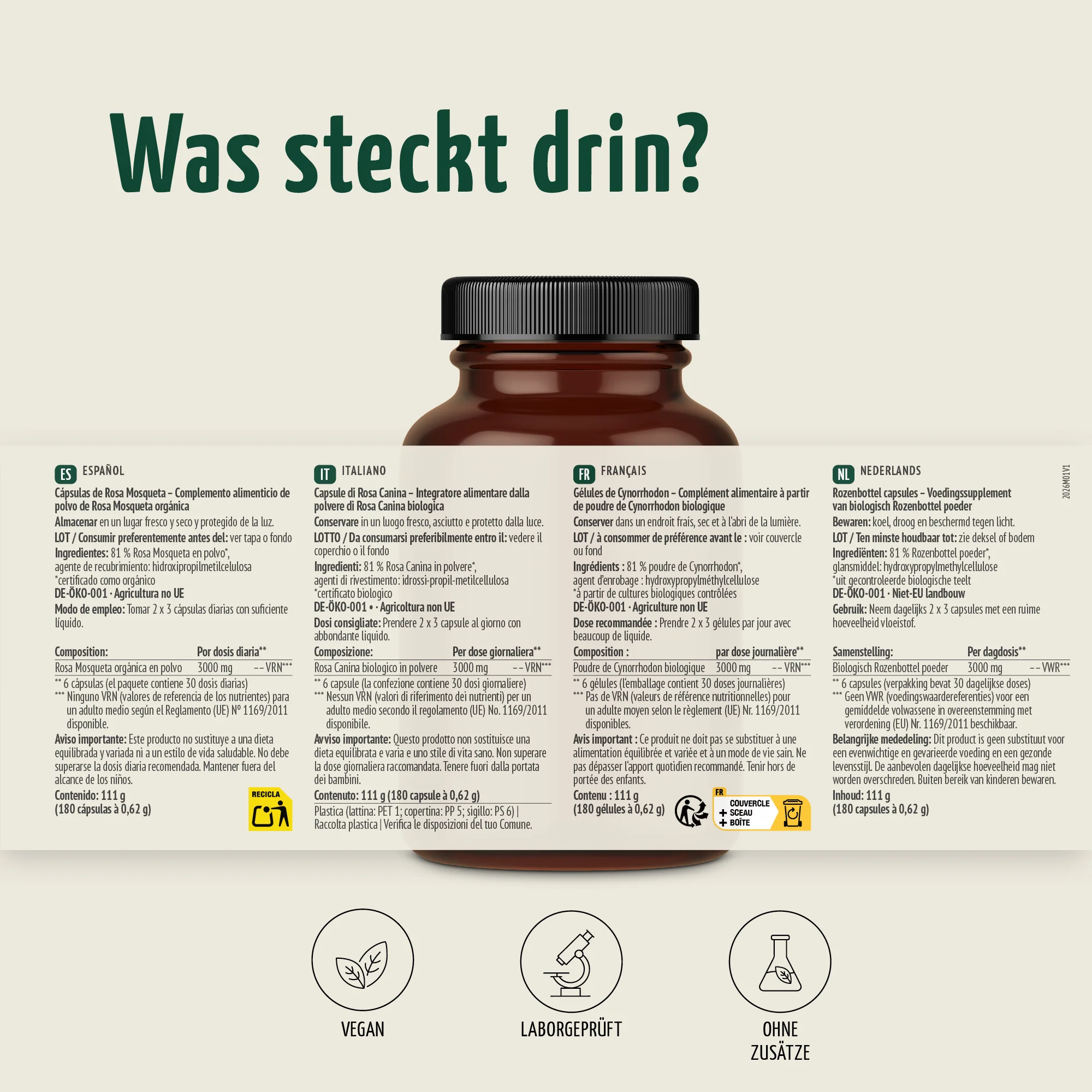 Bio Hagebutten Kapseln (180 Kapseln) - Image 10