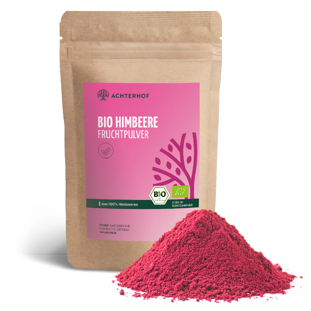 Bio Himbeere Fruchtpulver (250g) - Image 2
