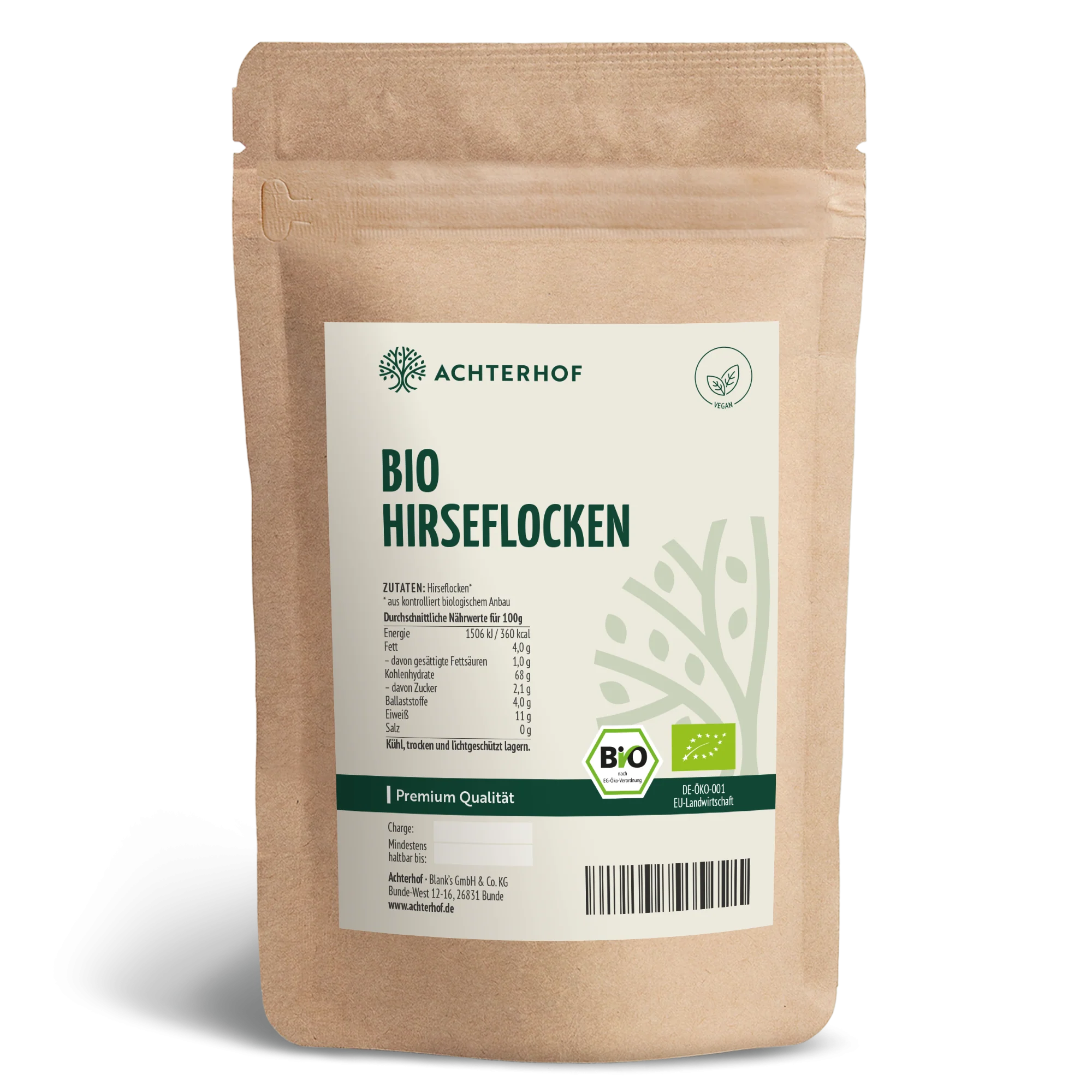 Bio Hirseflocken (1000g)