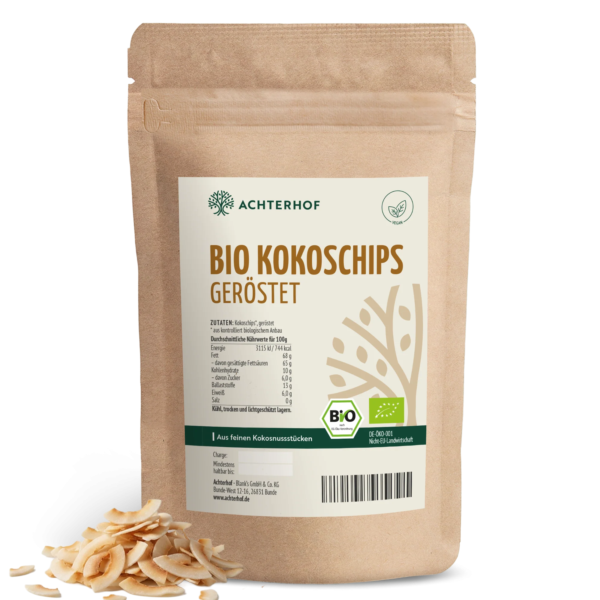 Bio Kokoschips geröstet (250g)