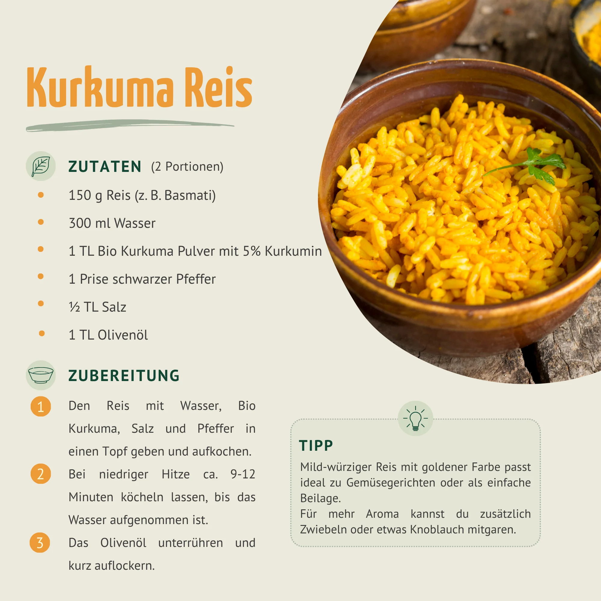 Bio Kurkuma Pulver 5% Curcumin (500g) - Image 5
