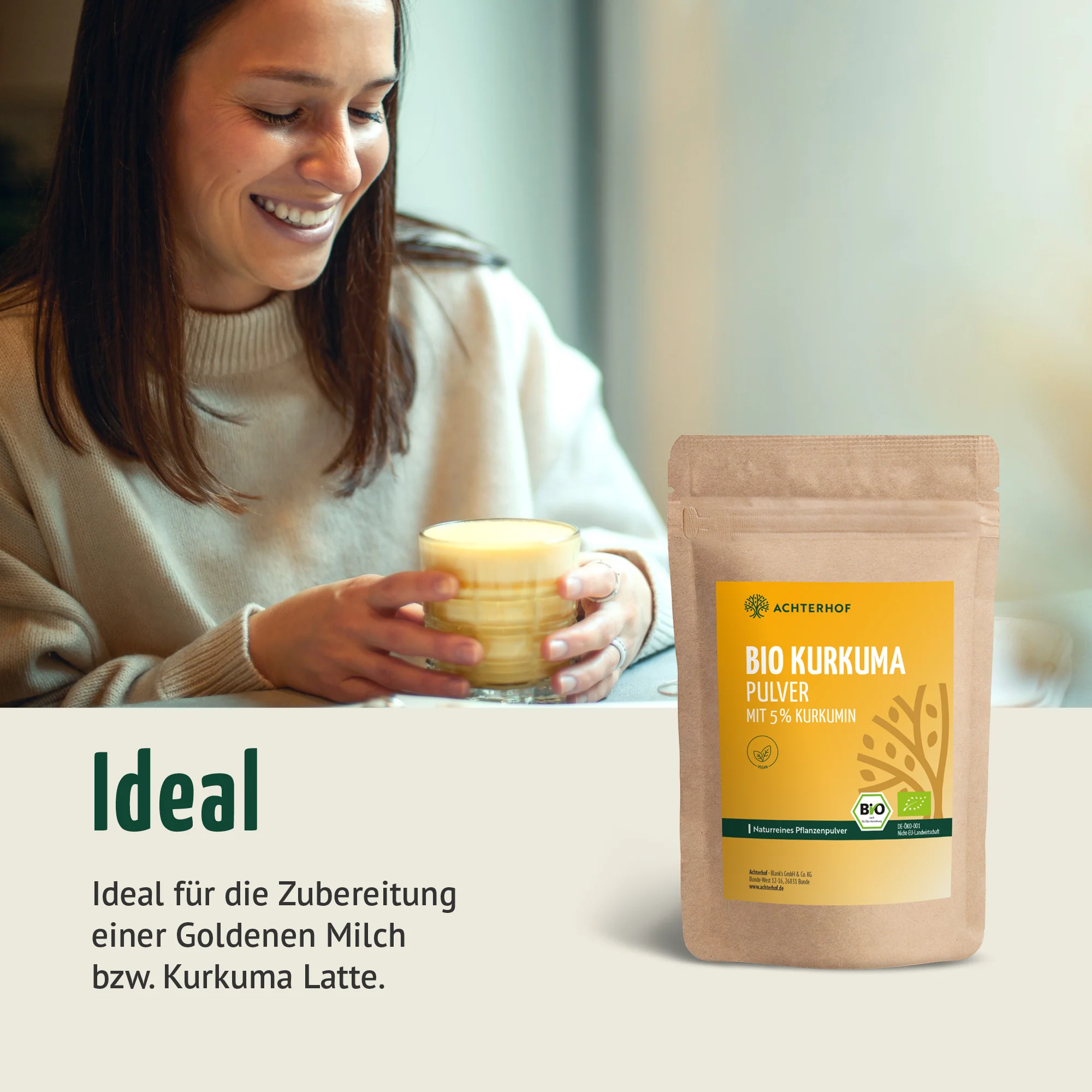Bio Kurkuma Pulver 5% Curcumin (500g) - Image 7
