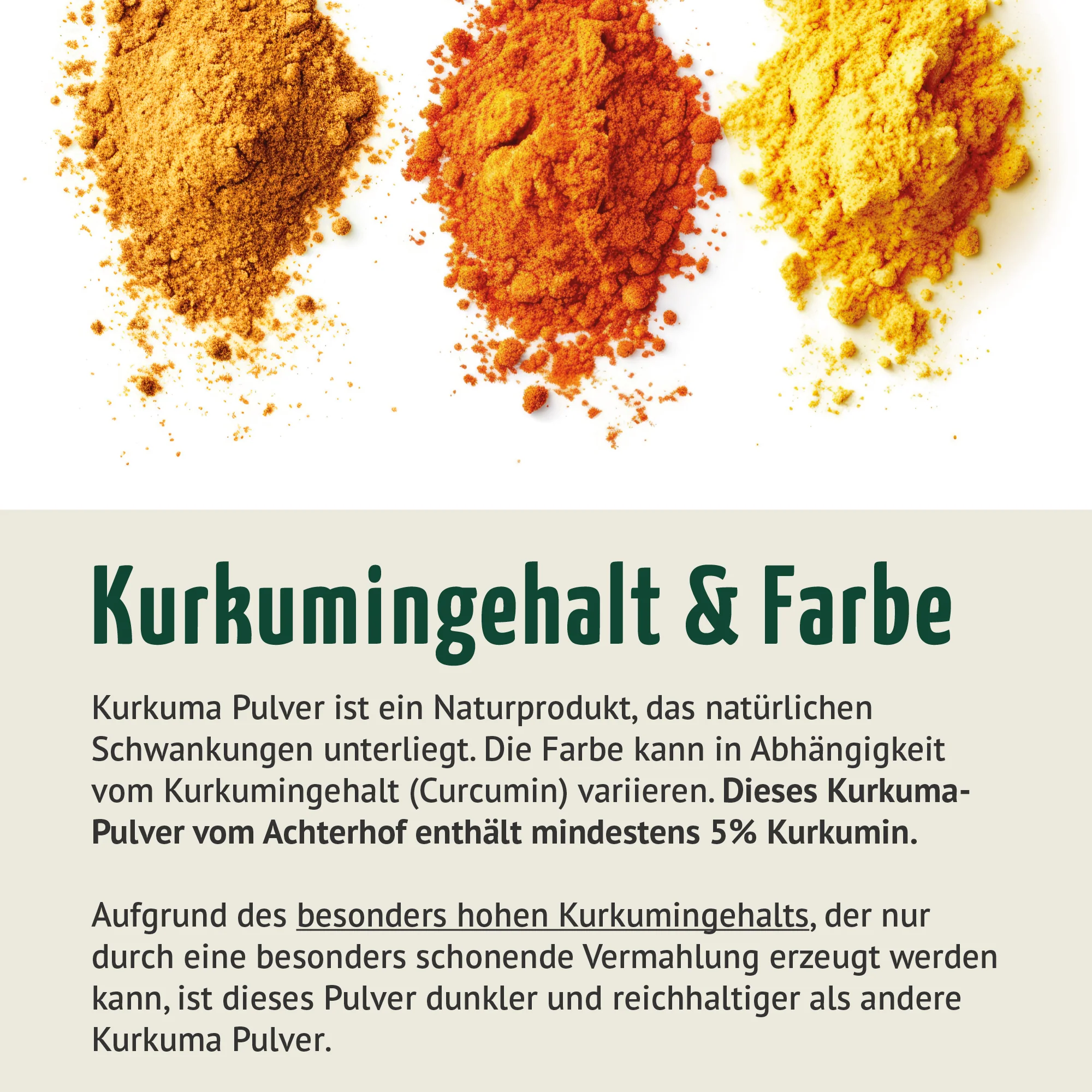 Bio Kurkuma Pulver 5% Curcumin (500g) - Image 9