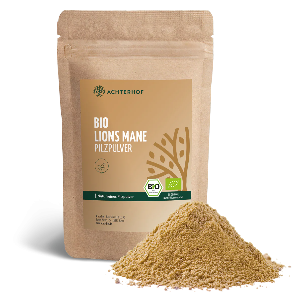 Bio Lions Mane Pilzpulver (250g) - Image 2