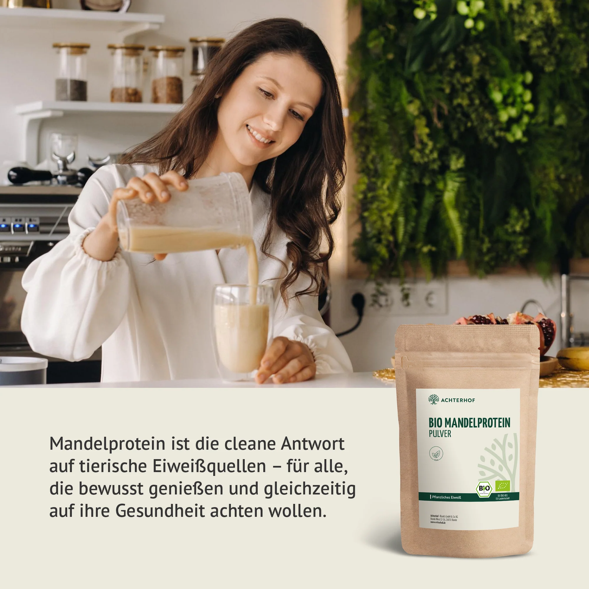 Bio Mandelprotein Pulver (1000g) - Image 5