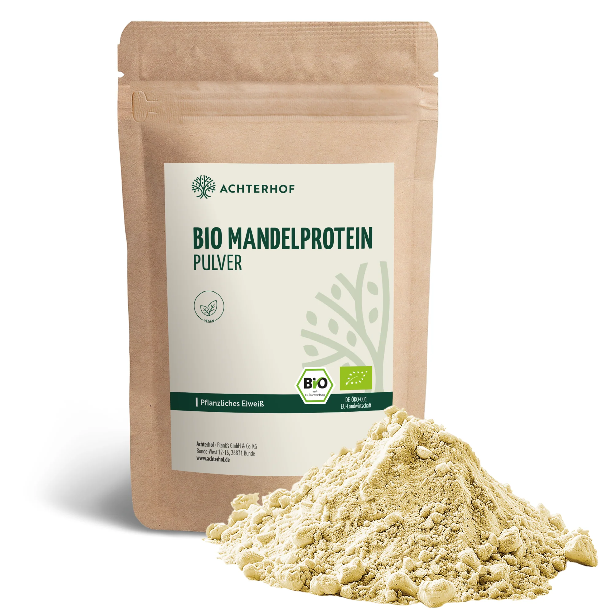 Bio Mandelprotein Pulver (250g) - Image 2
