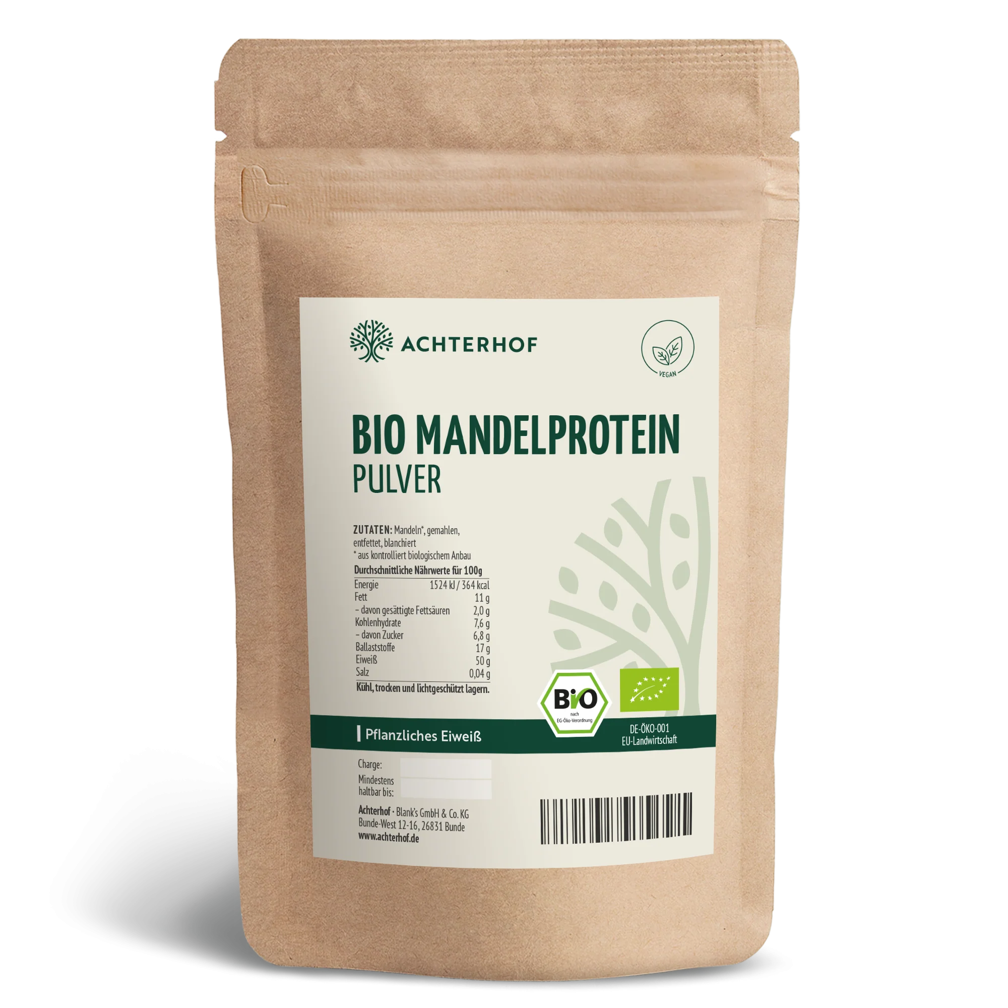 Bio Mandelprotein Pulver (500g)