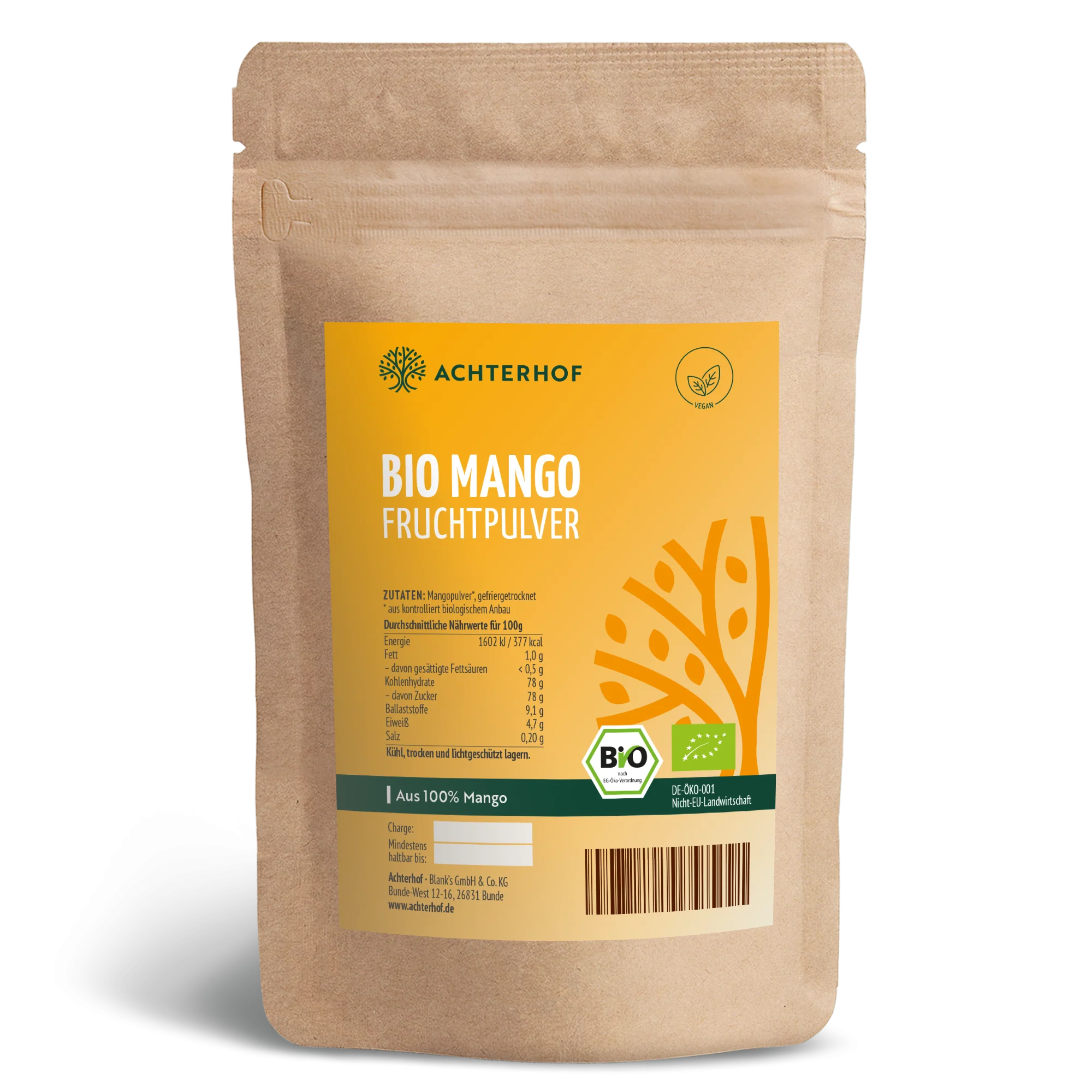 Bio Mango Fruchtpulver (100g)