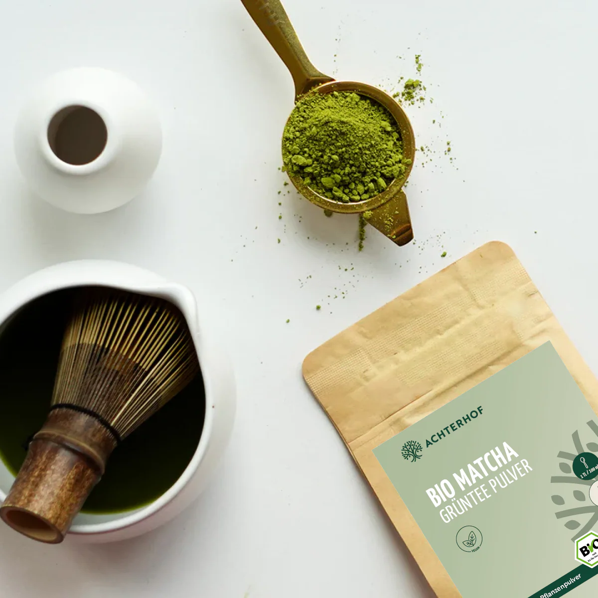Bio Matcha Grüntee Pulver (250g) - Image 5