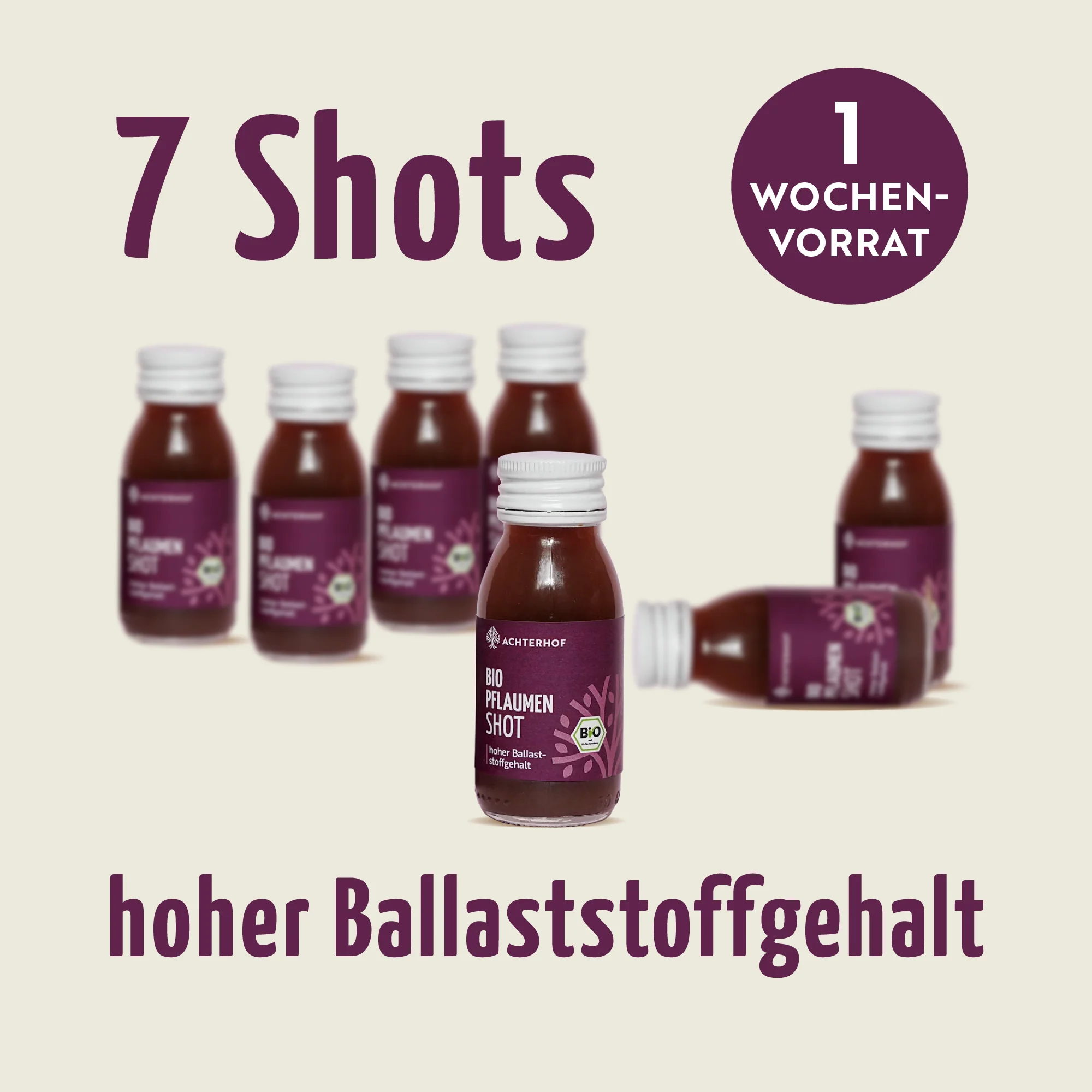 Bio Pflaumen Shot (7 x 60ml) - Image 2