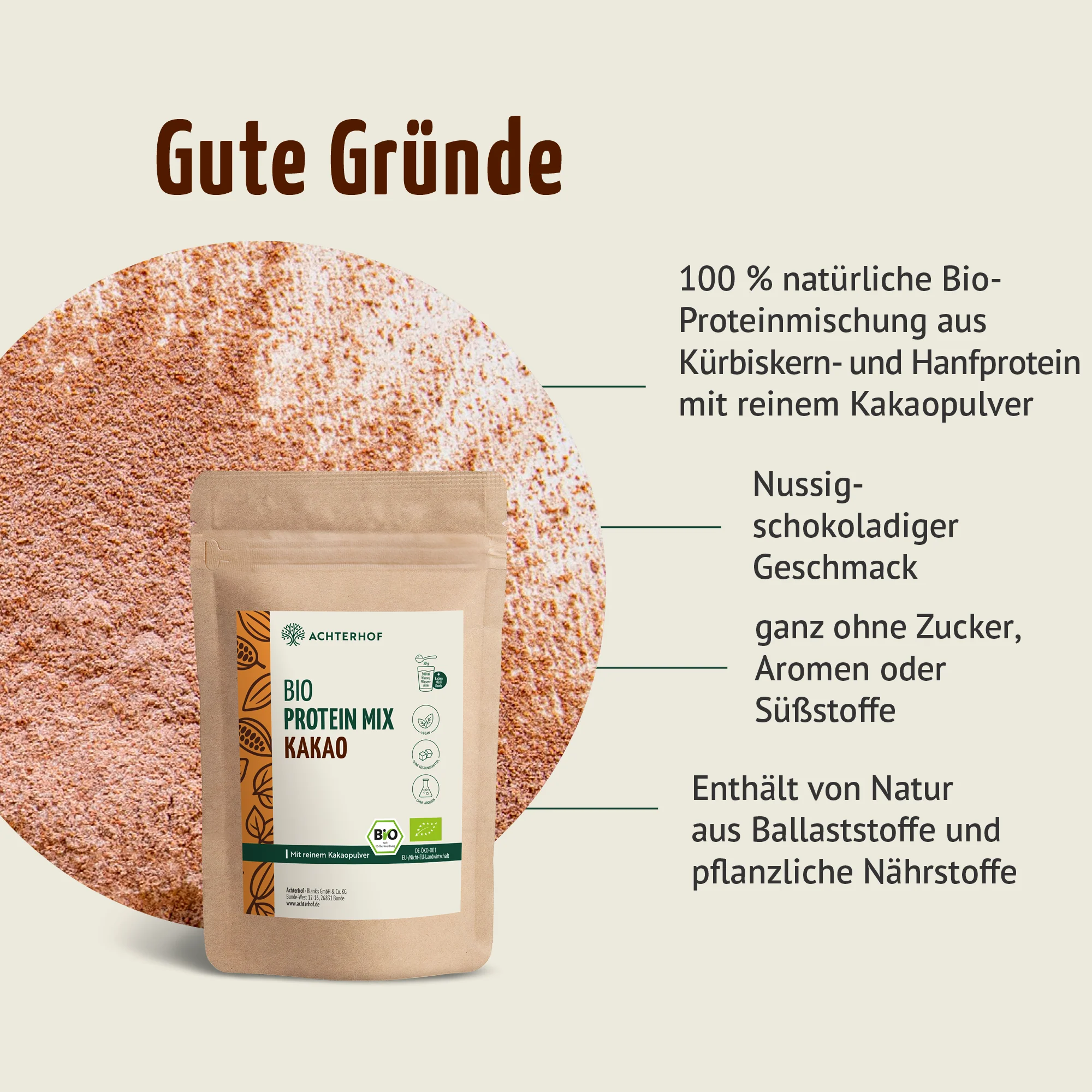 Bio Protein Mix Kakao (500g) - Image 4