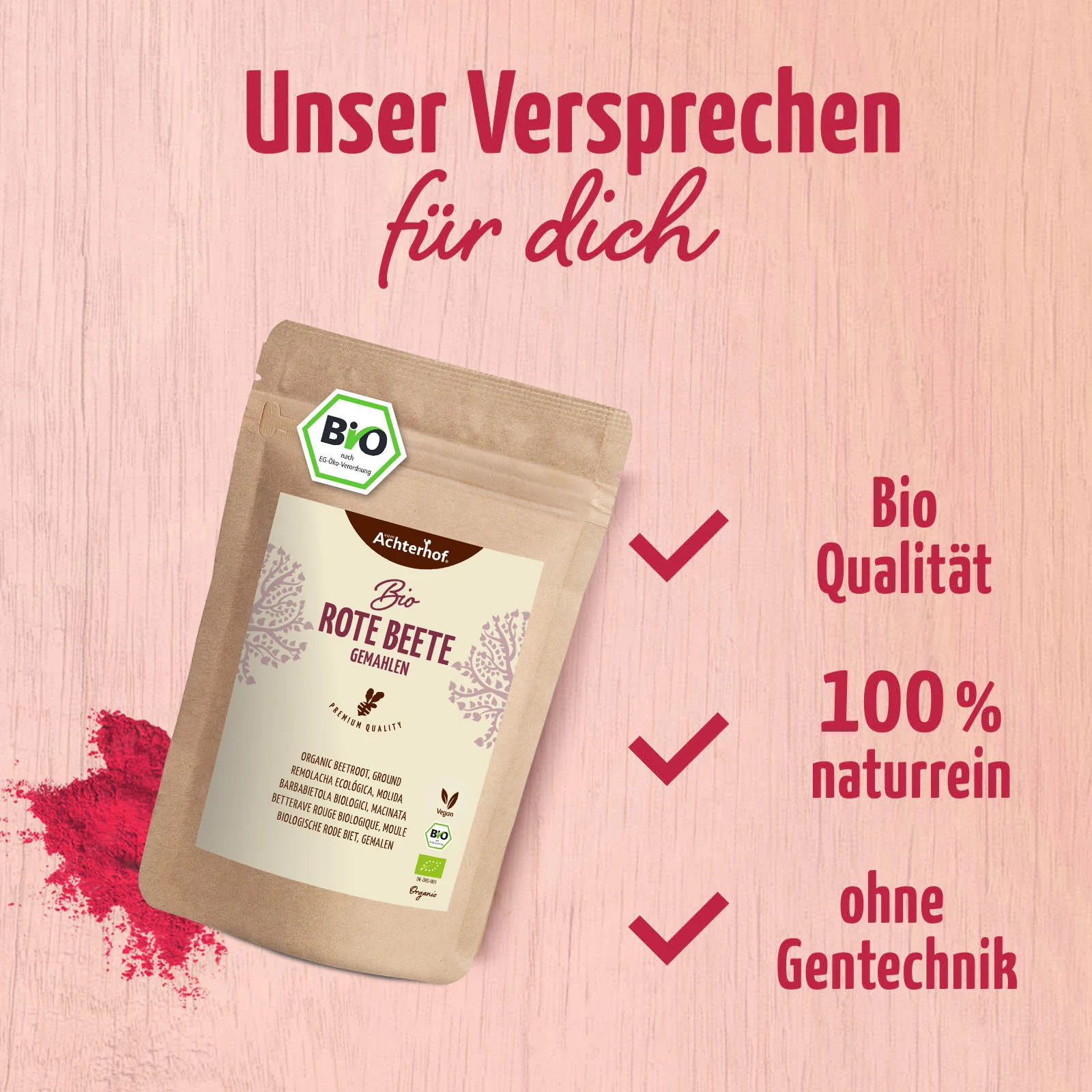 Rote Beete gemahlen Bio (100g) - Image 2