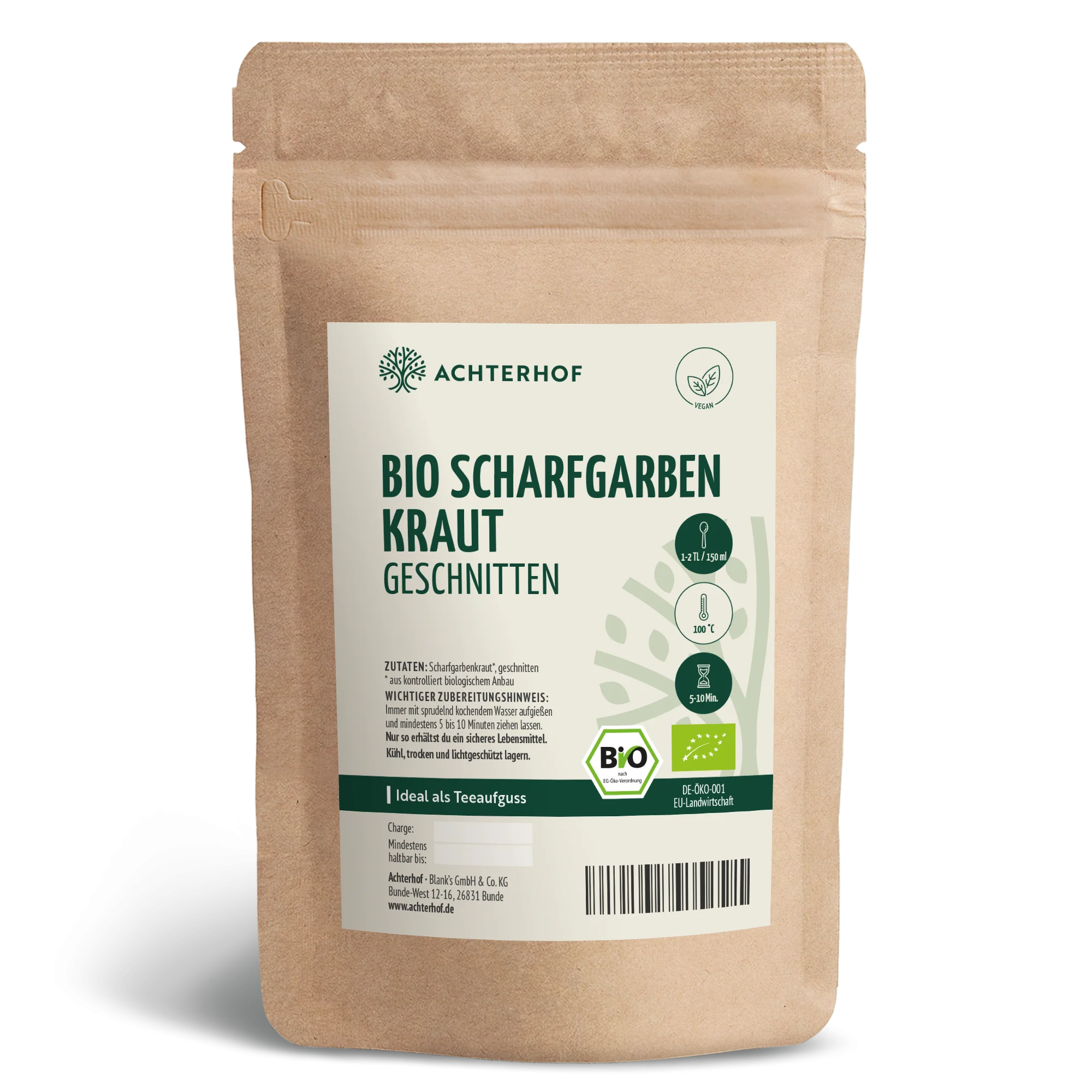 Bio Schafgarbenkraut geschnitten (100g)
