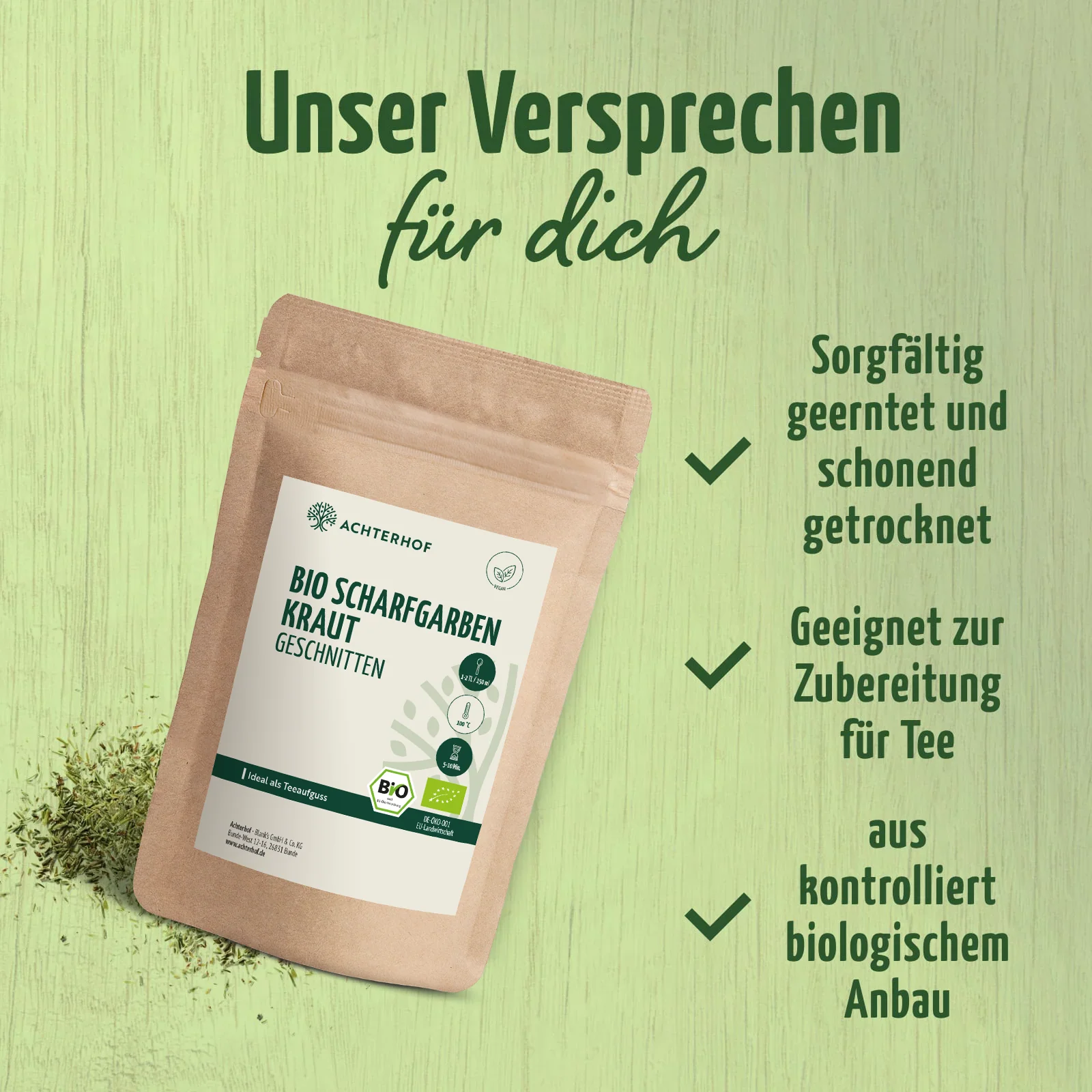 Bio Schafgarbenkraut geschnitten (100g) - Image 3