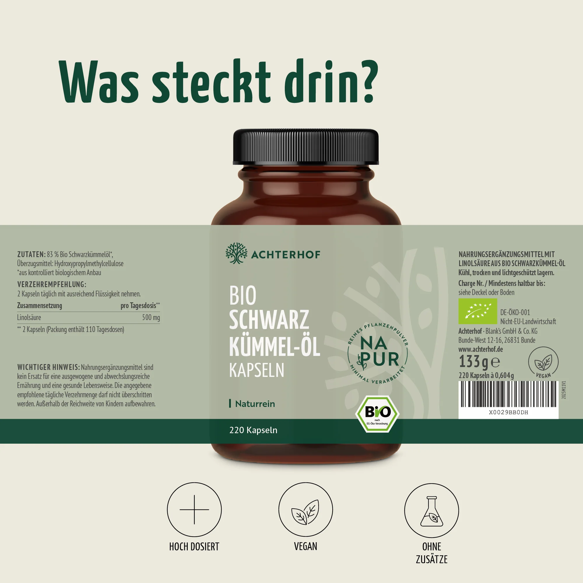 Bio Schwarzkümmel-Öl Kapseln (220 Kapseln) - Image 9