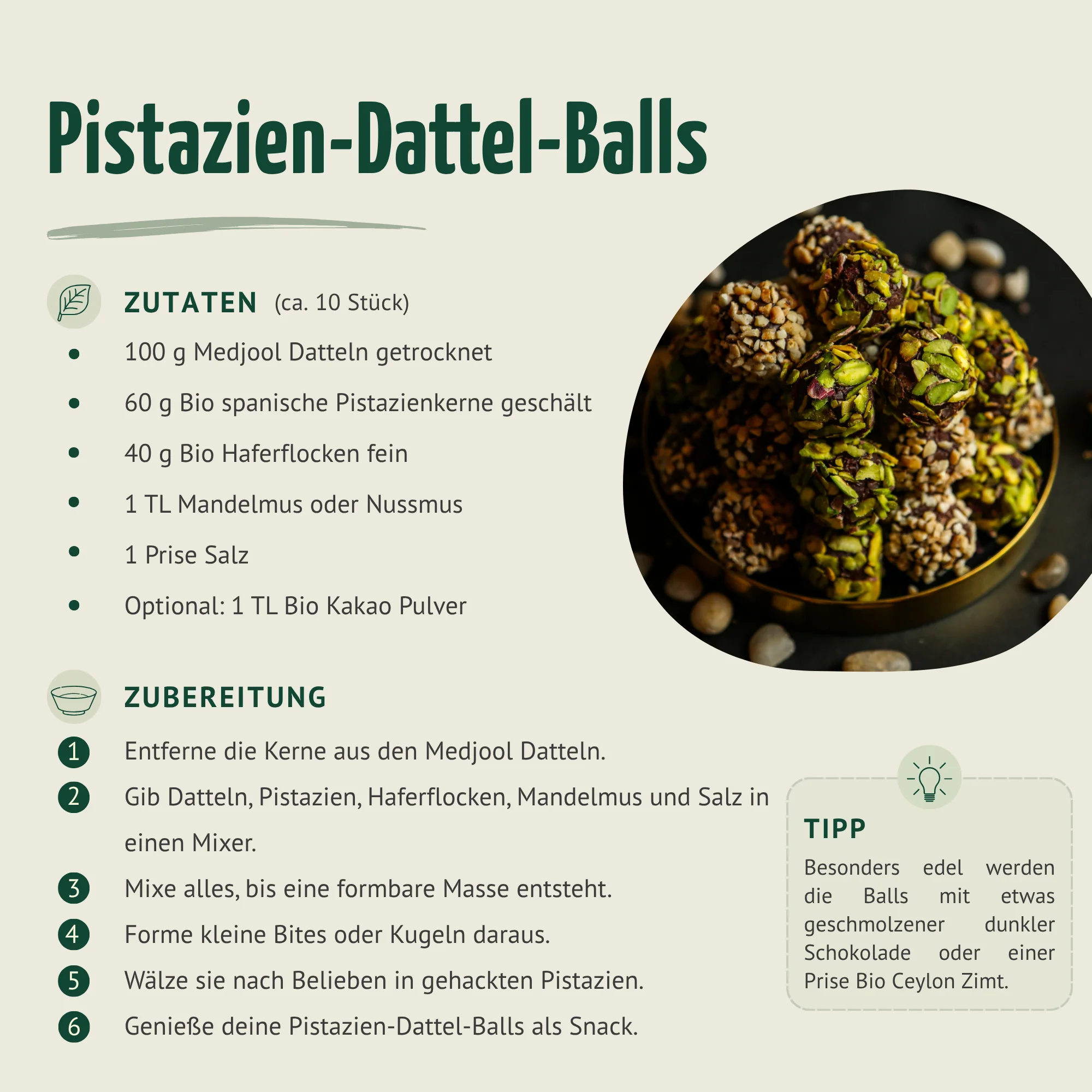 Bio spanische Pistazienkerne geschält (250g) - Image 2