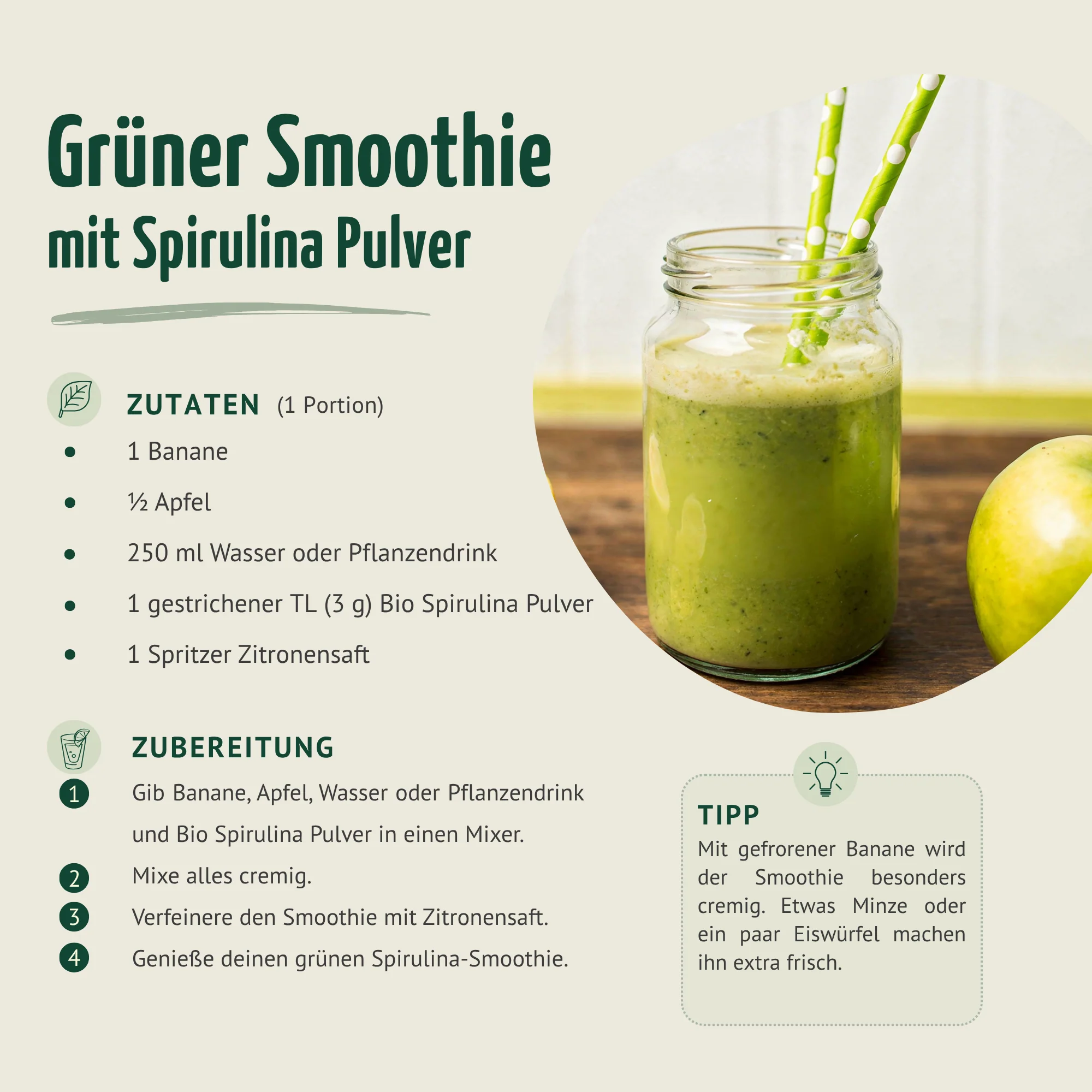 Bio Spirulina Pulver (500g) - Image 3