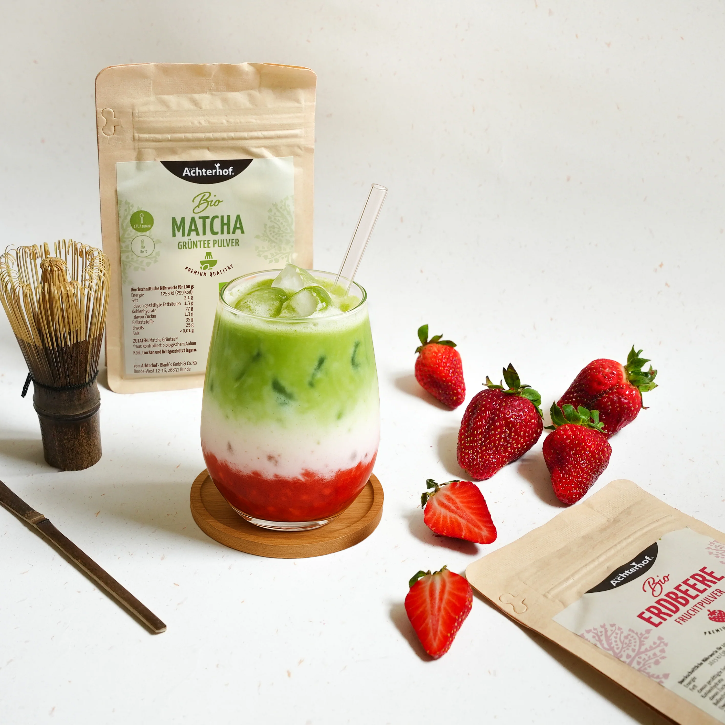Bio Strawberry Matcha Set - Image 2