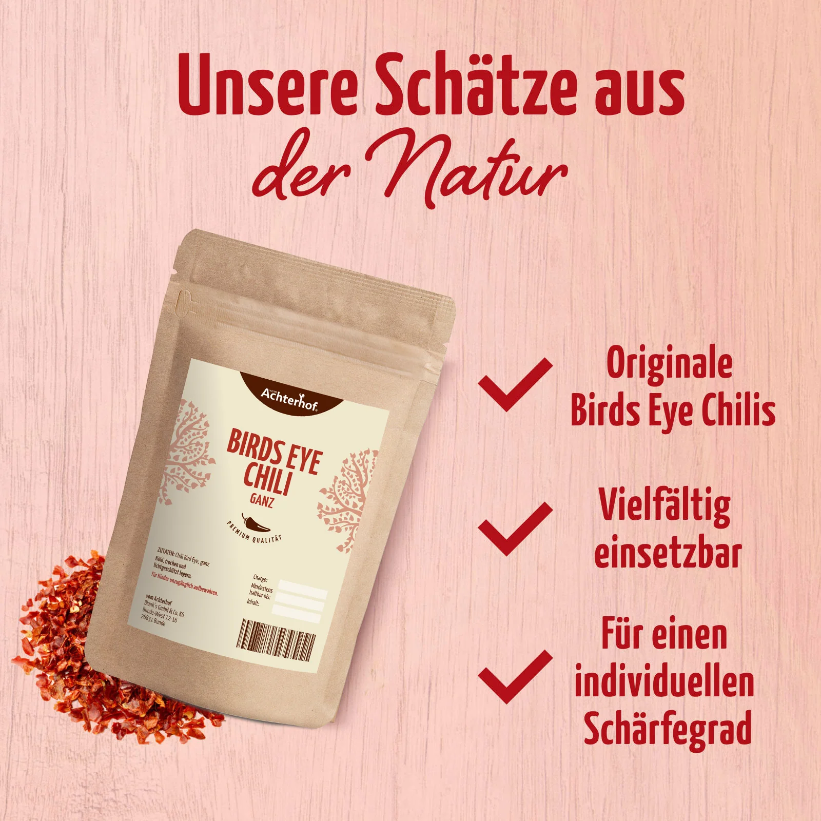 Birds Eye Chili ganz (100g) - Image 4