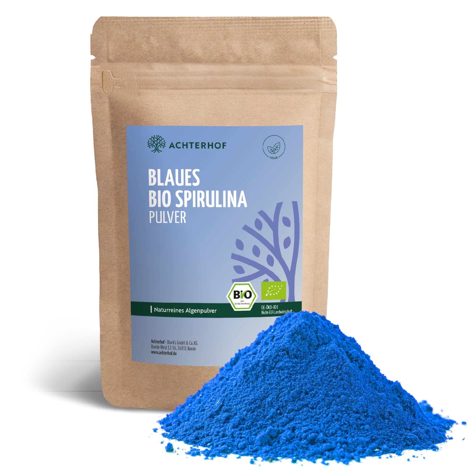 Blaues Bio Spirulina Pulver (100g) - Image 2