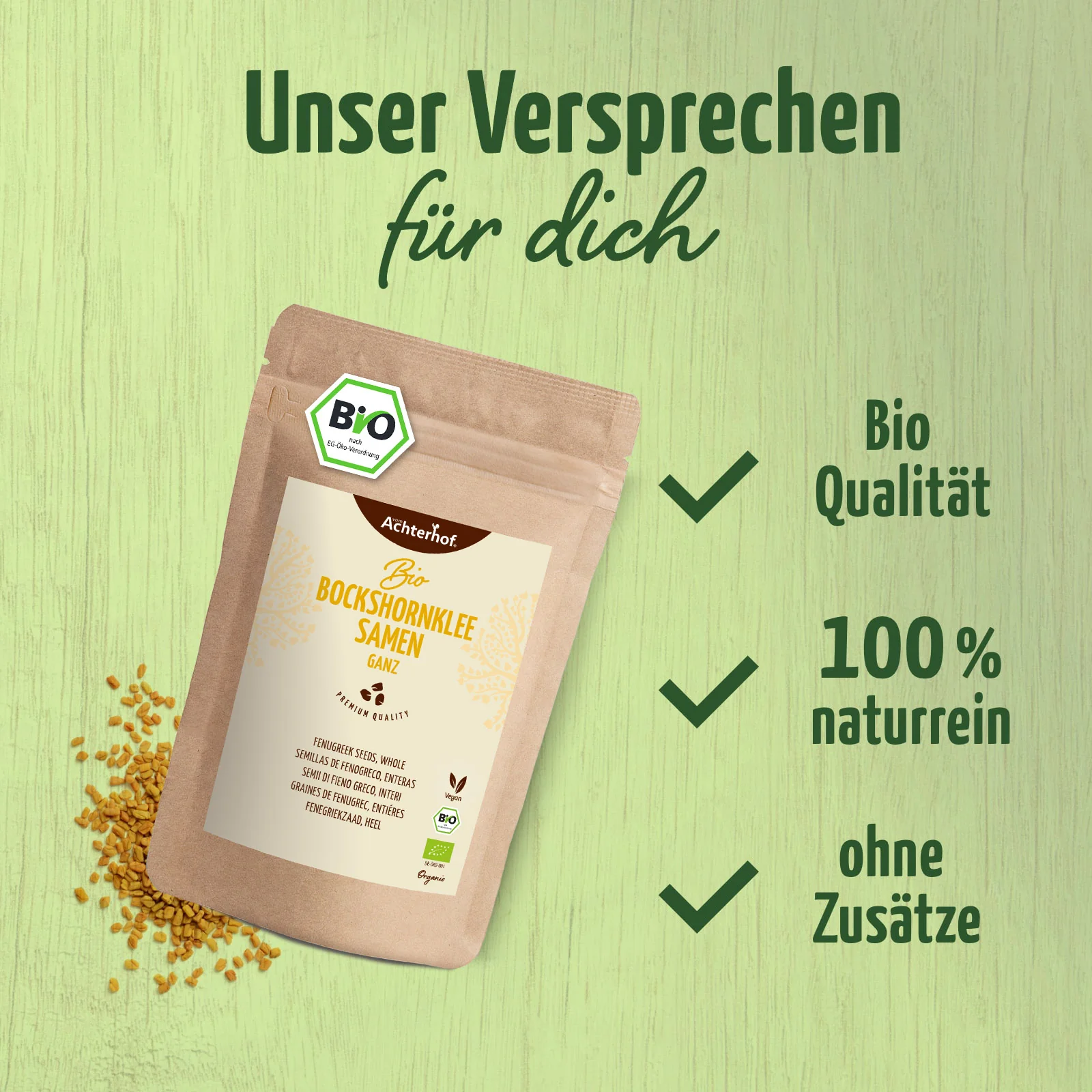 Bockshornkleesamen ganz Bio (250g) - Image 4