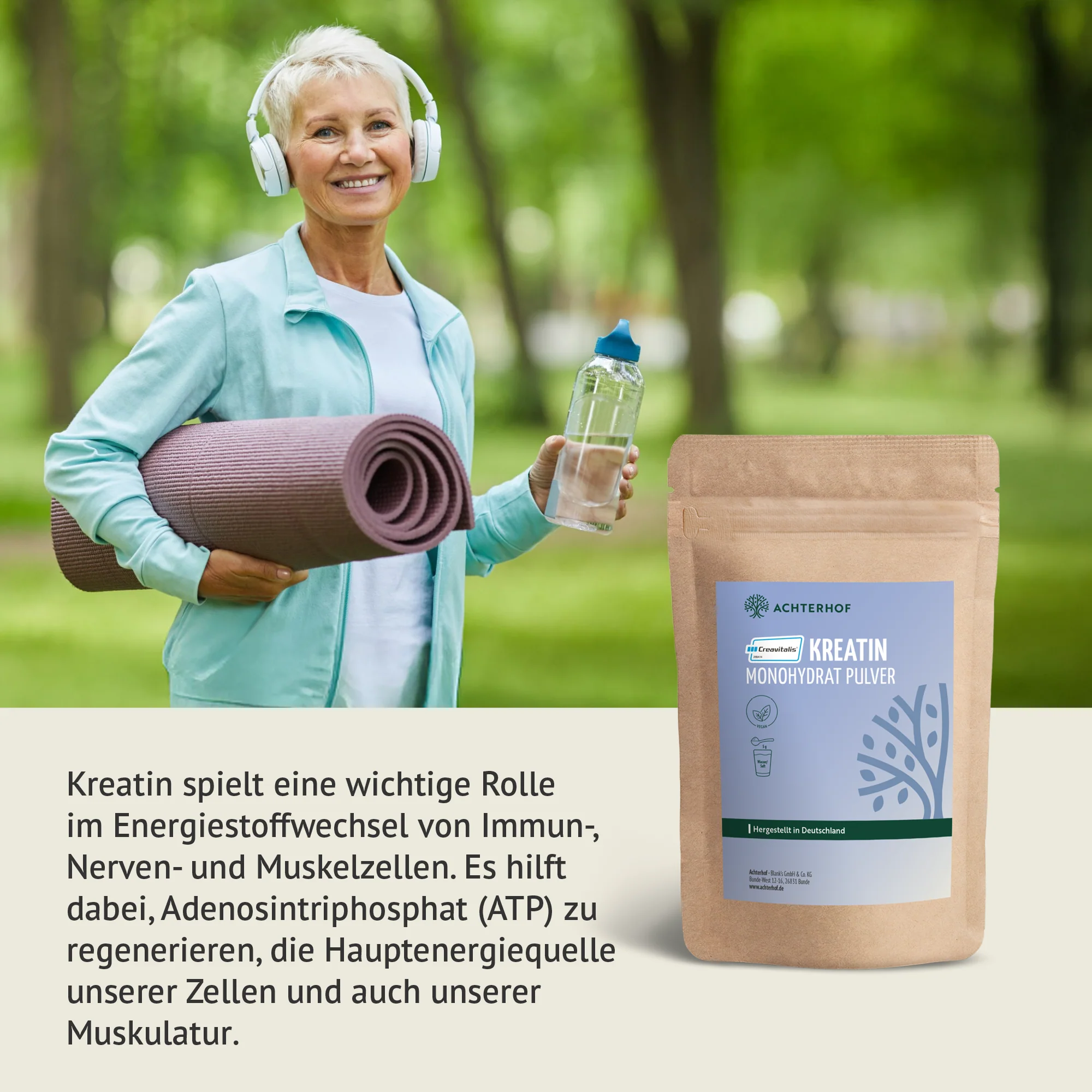 Creavitalis® Kreatin Monohydrat Pulver (250g) - Image 5
