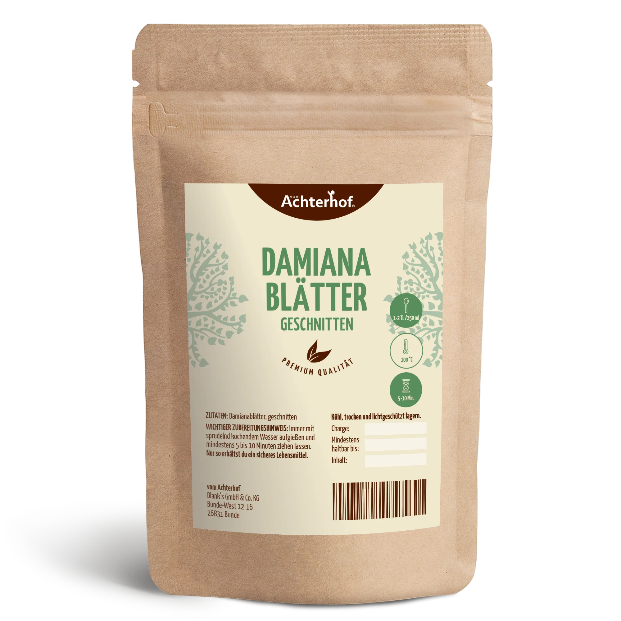 Damianablätter geschnitten (250g)