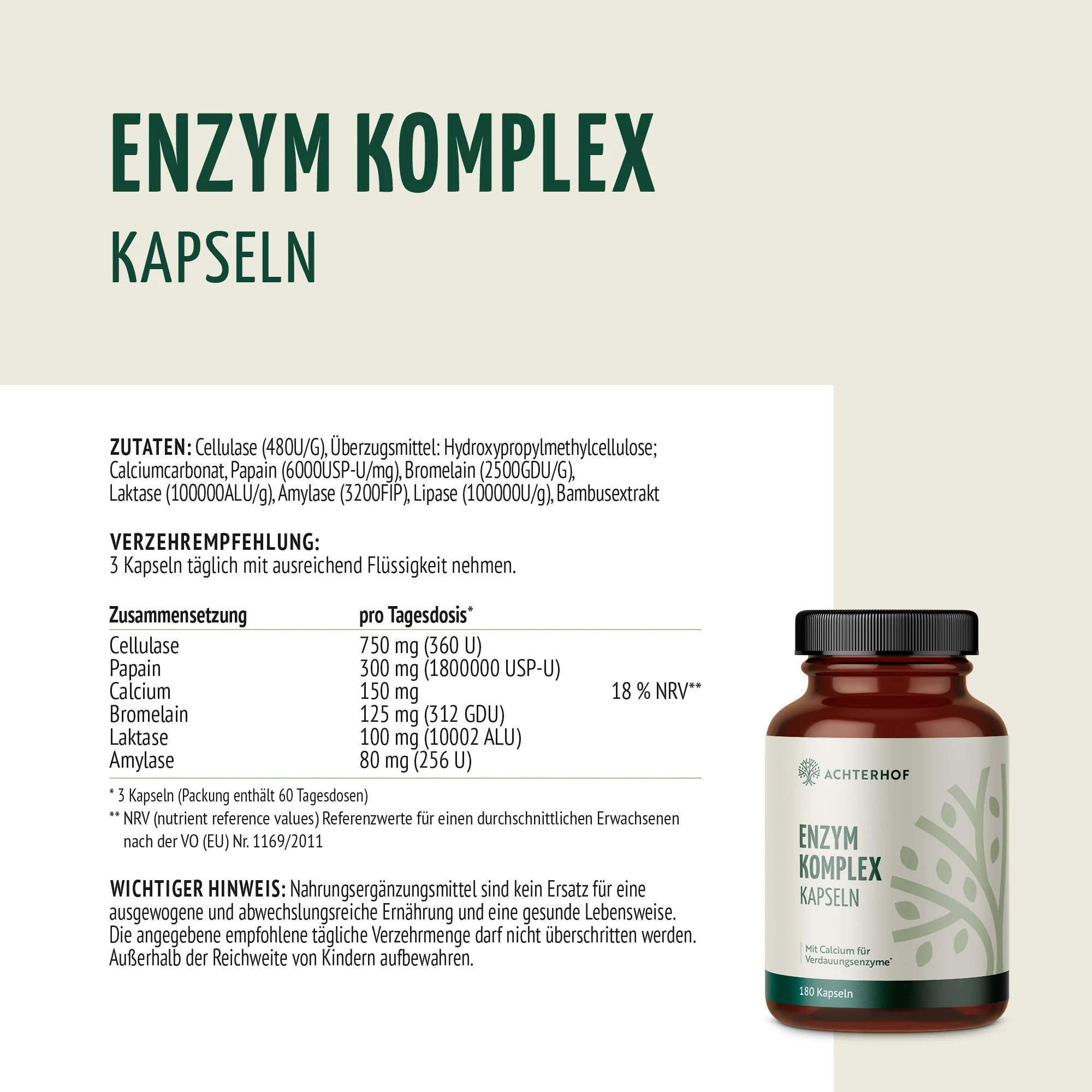 Enzym Komplex (180 Kapseln) - Image 5