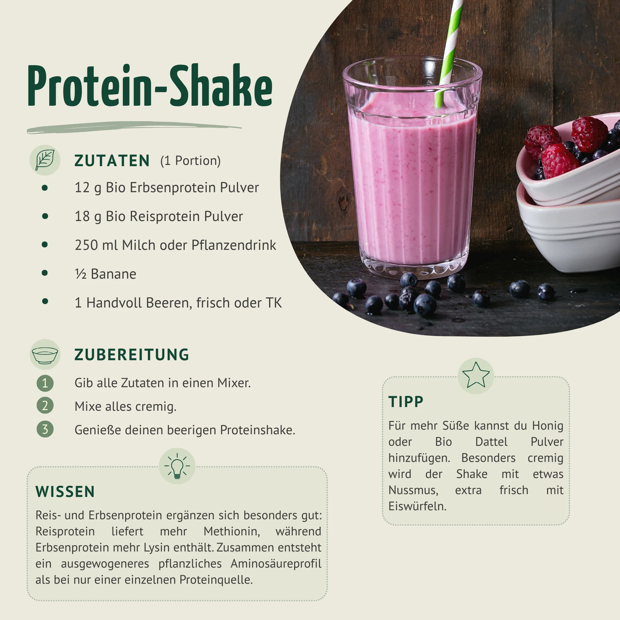 Bio Erbsenprotein Pulver (1000g) - Image 4