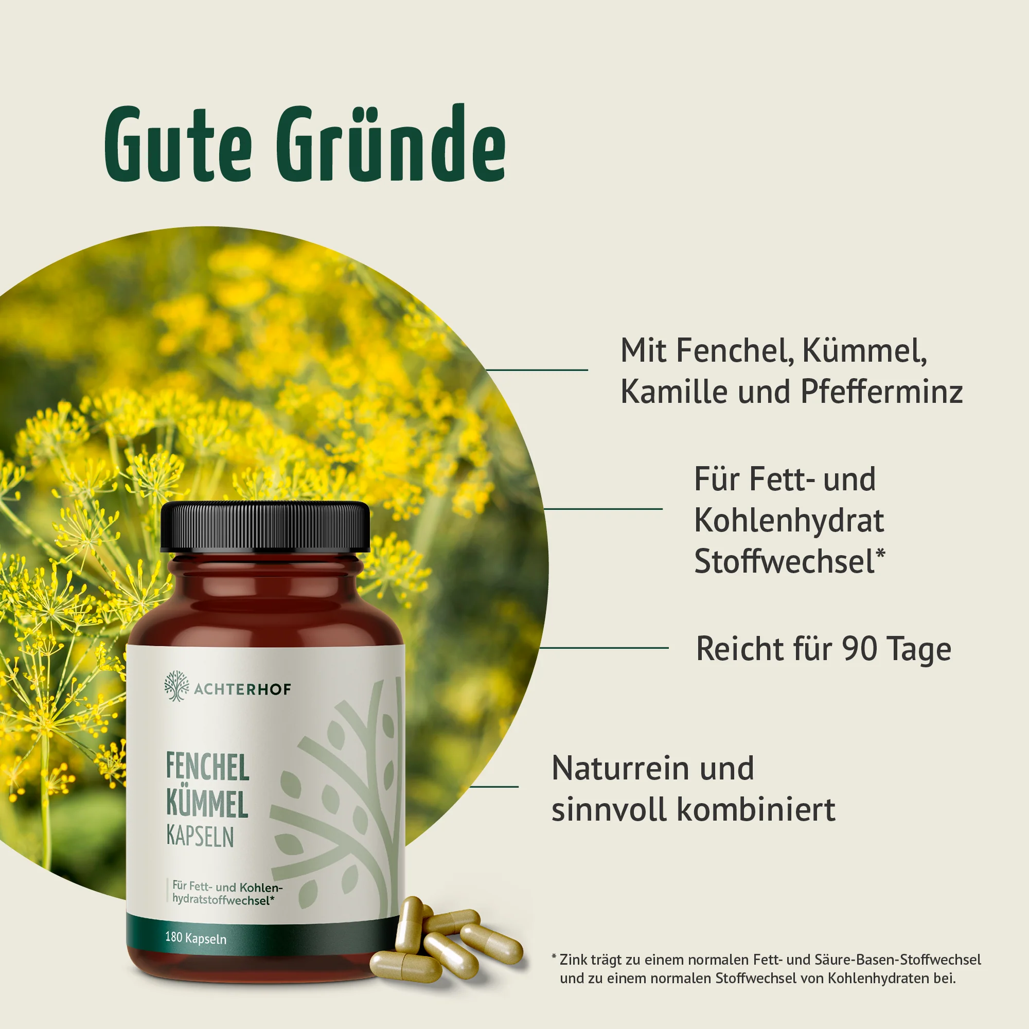 Fenchel Kümmel Kapseln (180 Kapseln) - Image 2