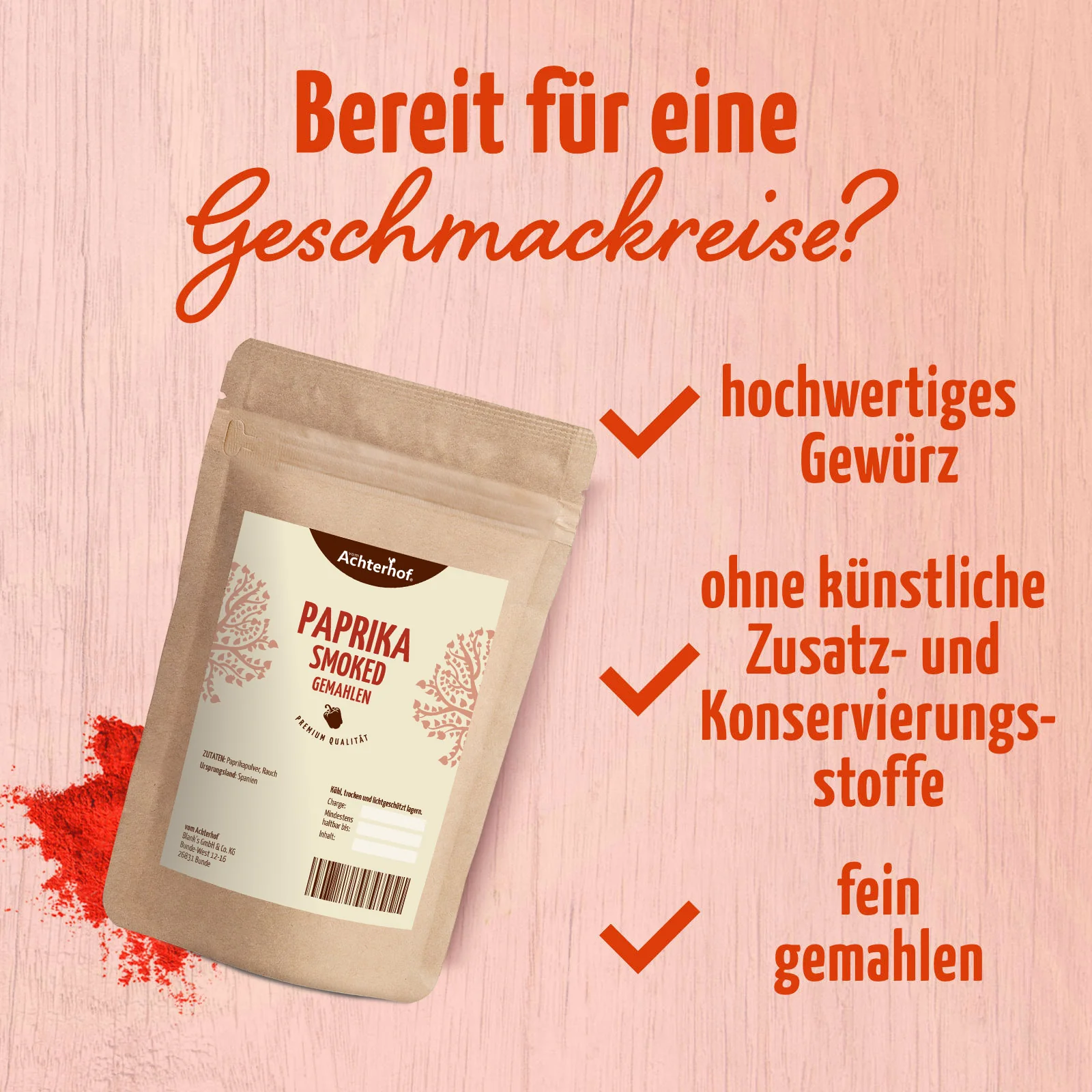 Paprika smoked gemahlen (1000g) - Image 3