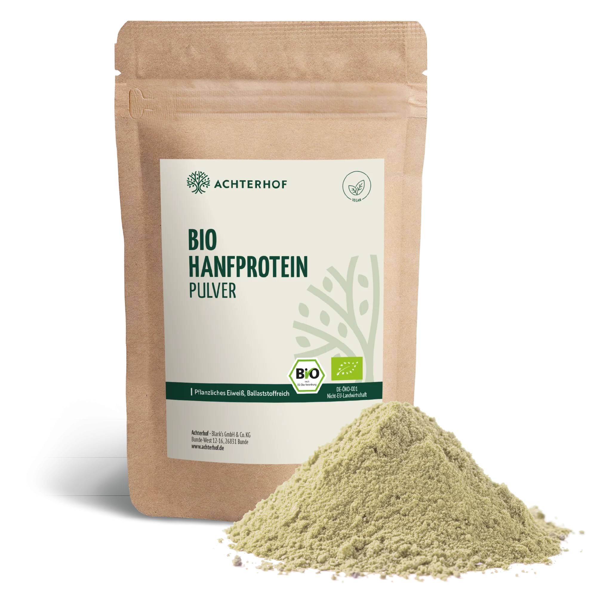 Bio Hanfprotein Pulver (1000g) - Image 2