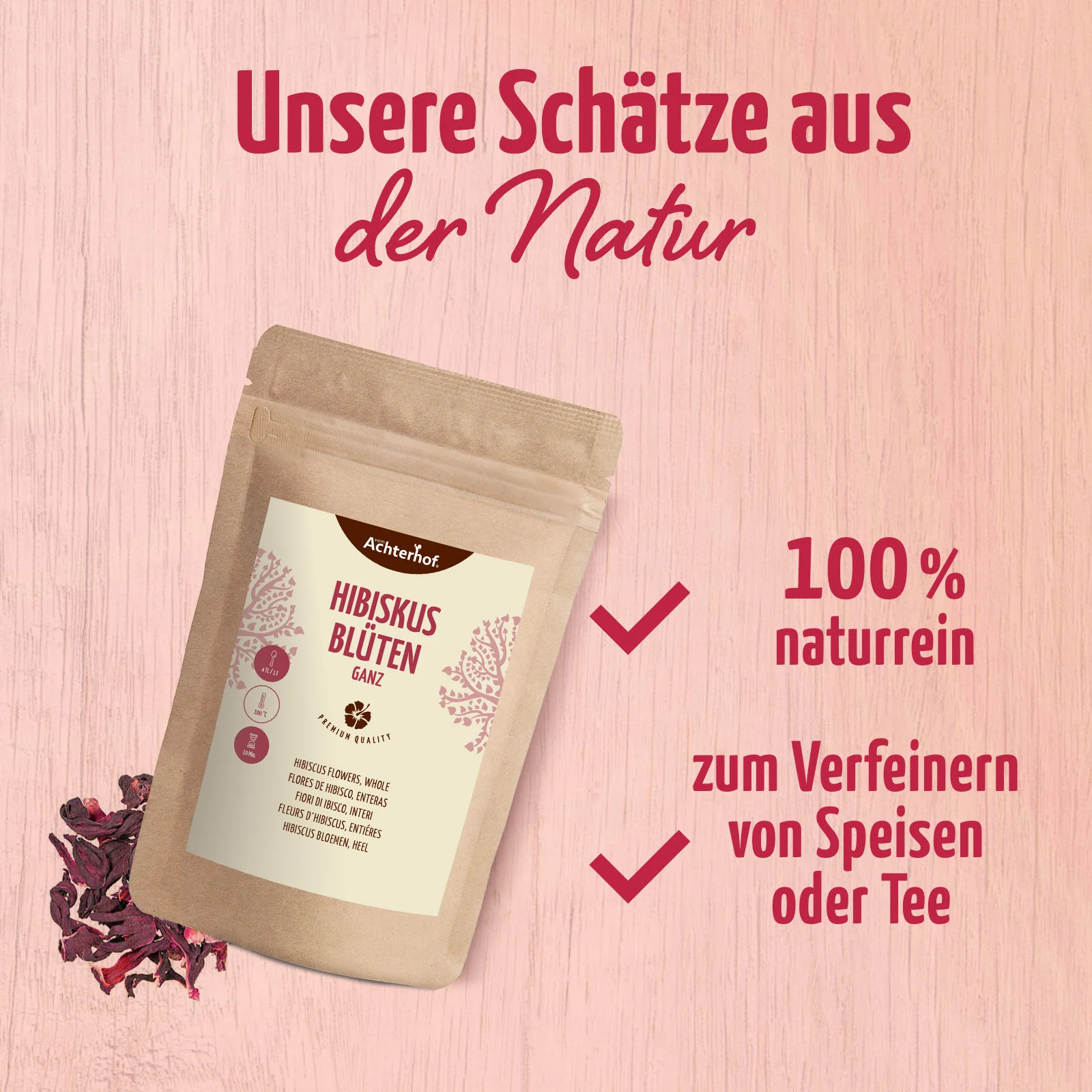 Hibiskusblüten ganz (1000g) - Image 6