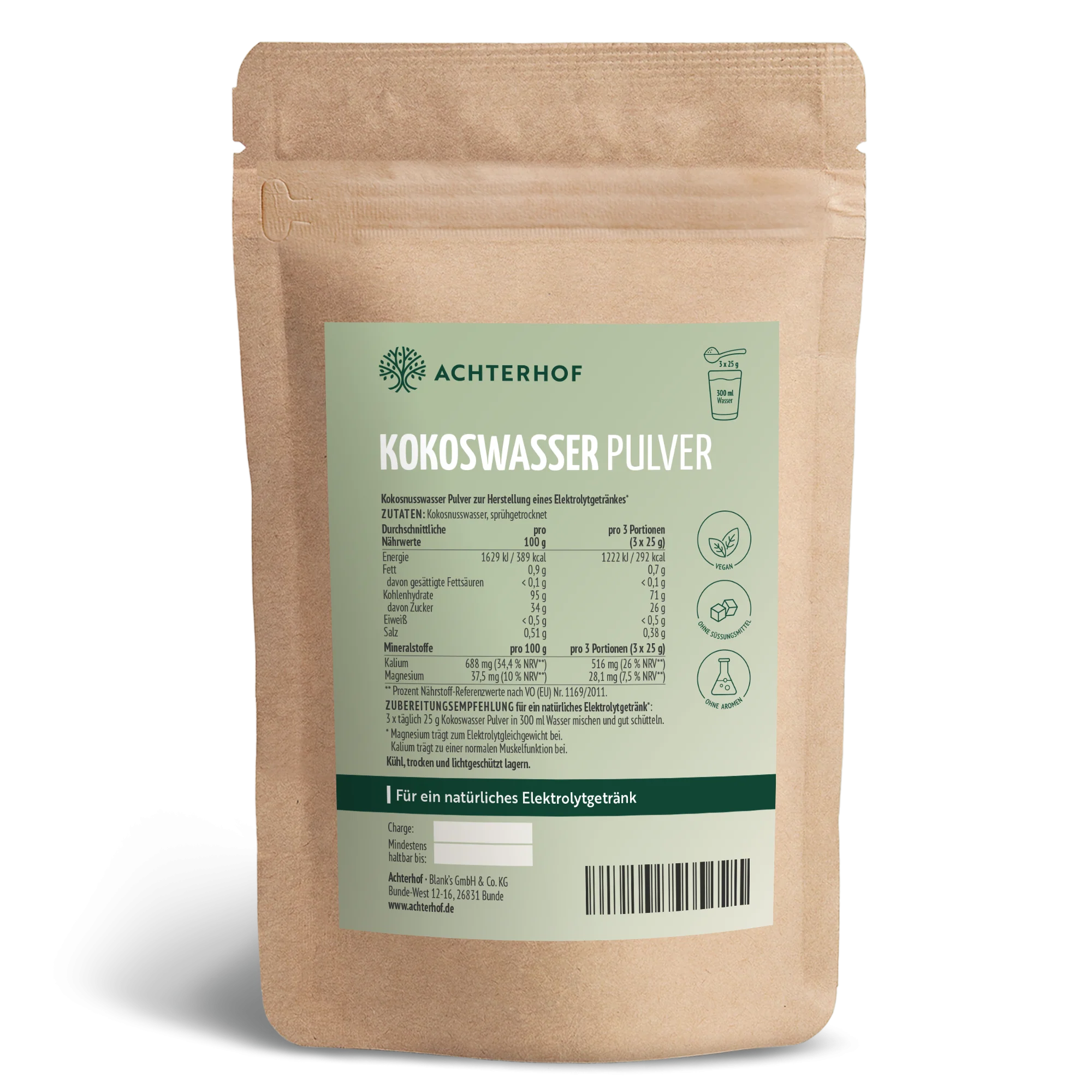 Kokoswasser Pulver (1000g)