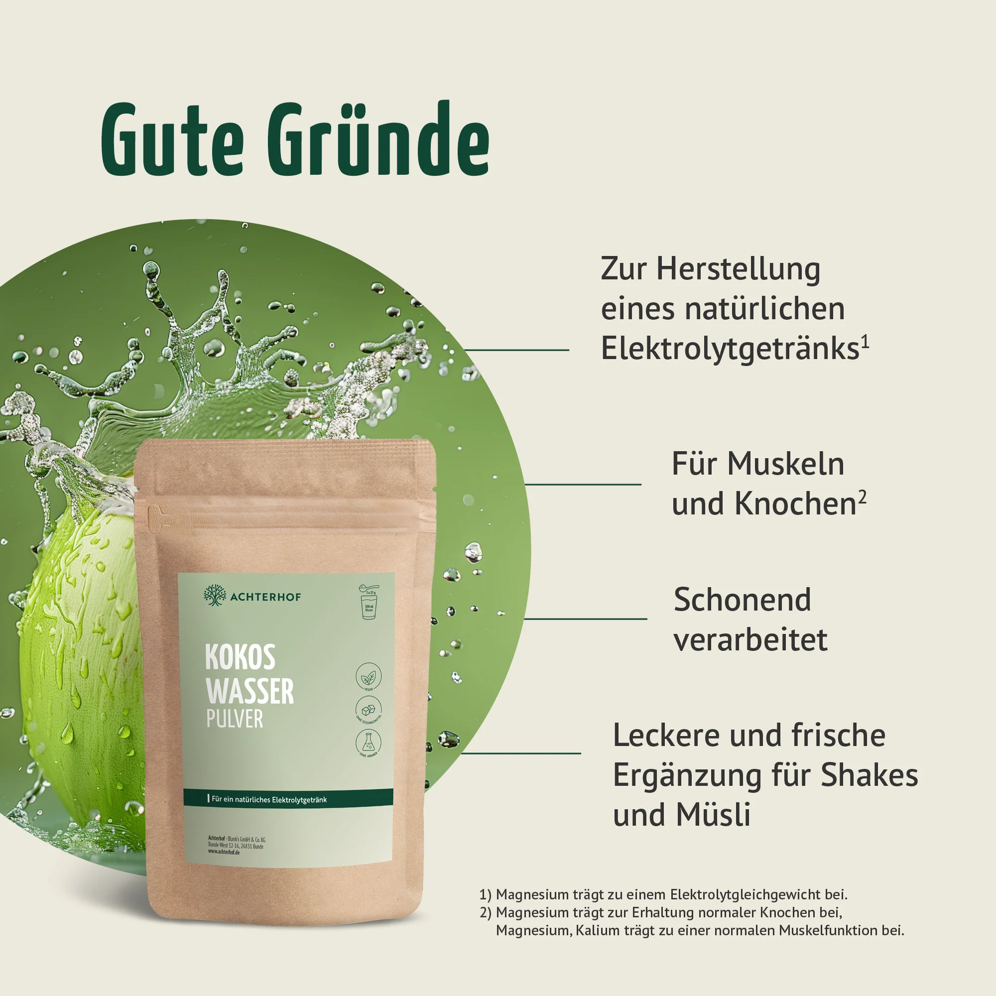 Kokoswasser Pulver (1000g) - Image 4