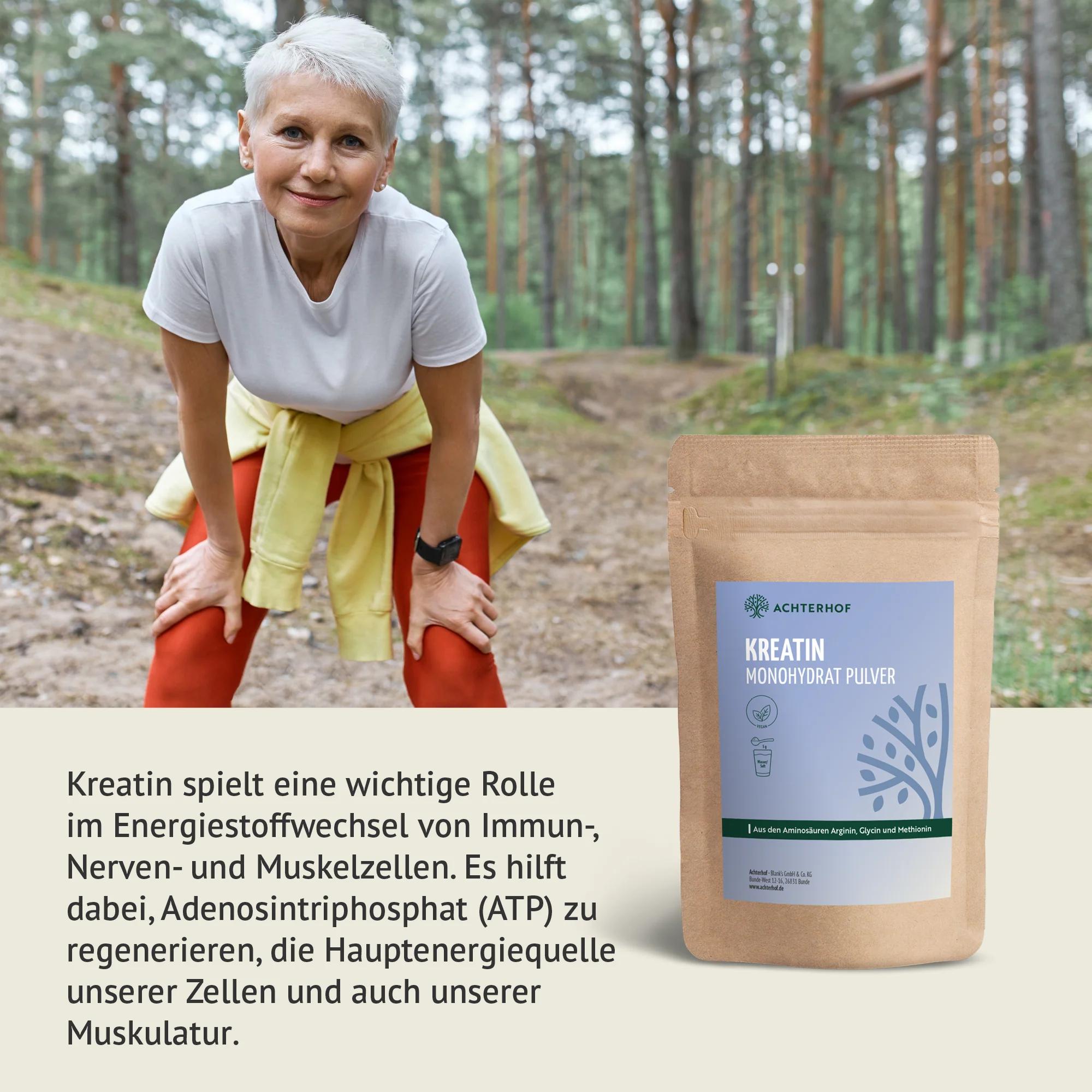 Kreatin Monohydrat Pulver (100g) - Image 5