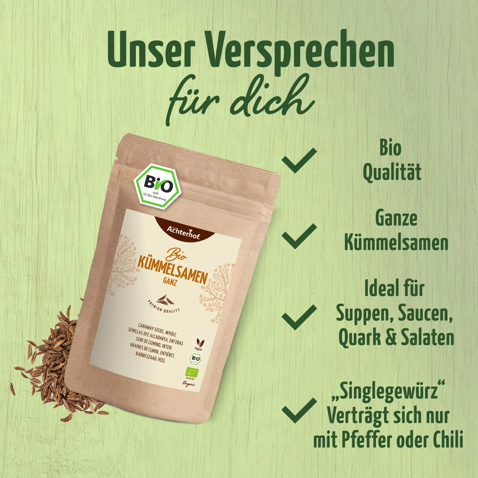 Kümmelsamen ganz Bio (500g) - Image 4
