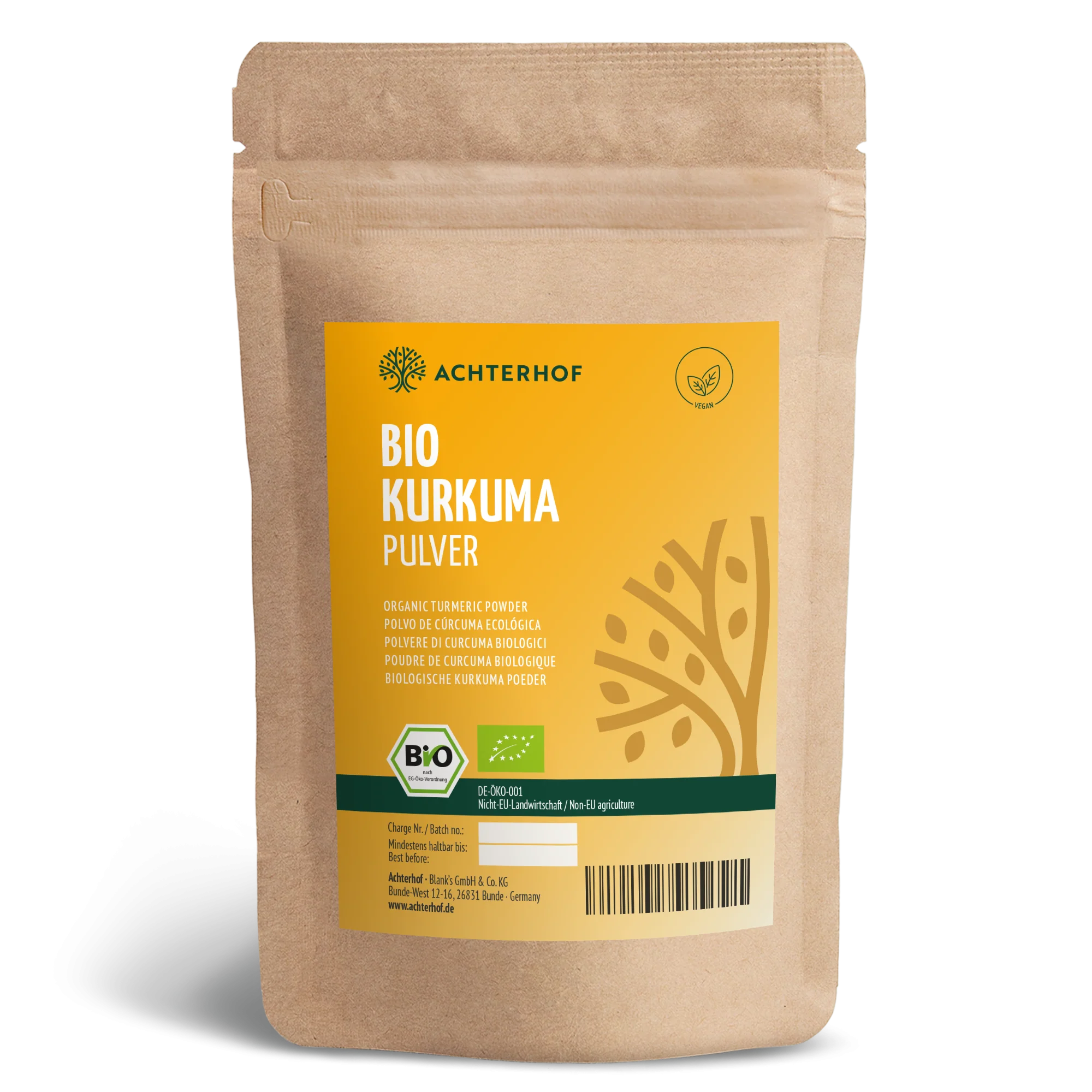 Bio Kurkuma Pulver (250g)