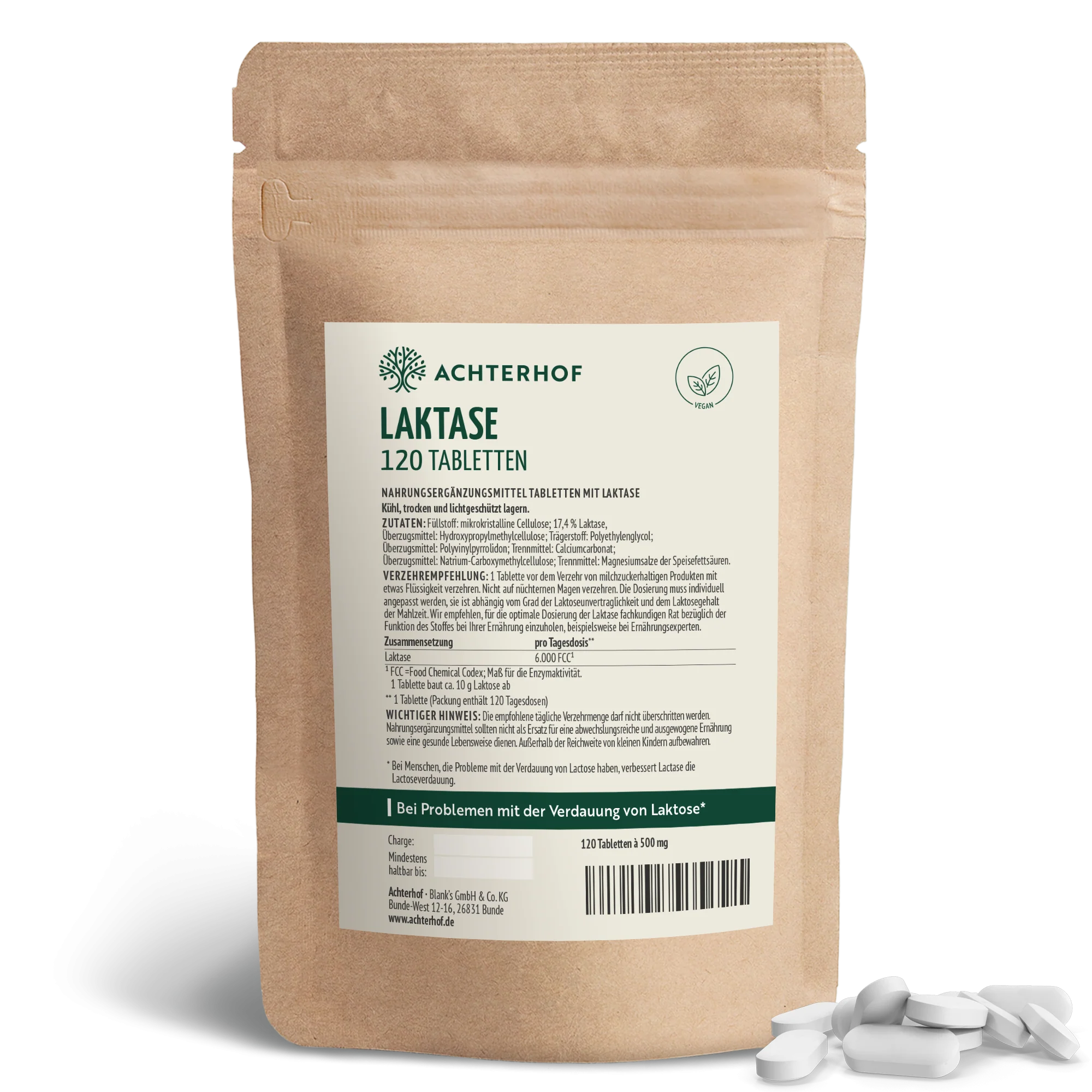 Laktase Tabletten (120 Tabletten)