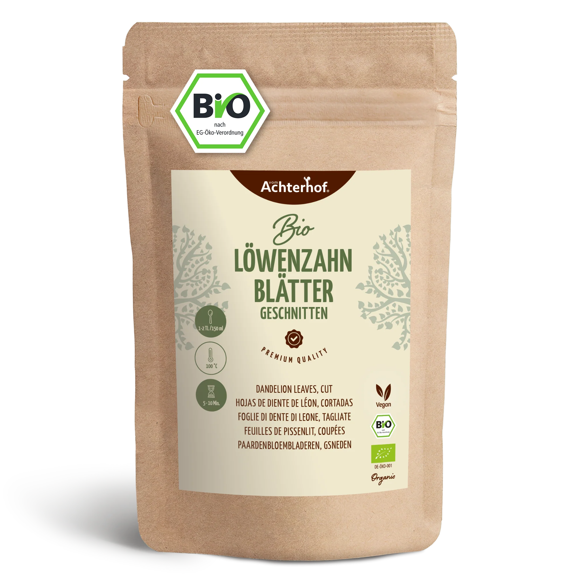 Löwenzahnblätter geschnitten Bio (250g)
